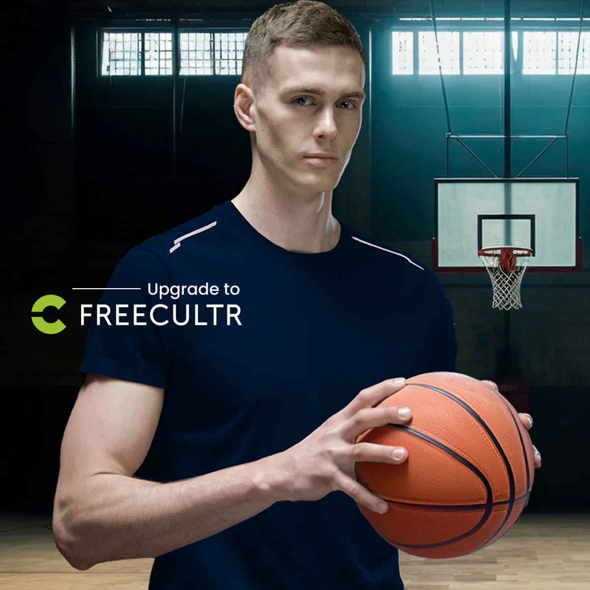 Freecultr Men's Activewear Sports T-shirt | Navy | Size L