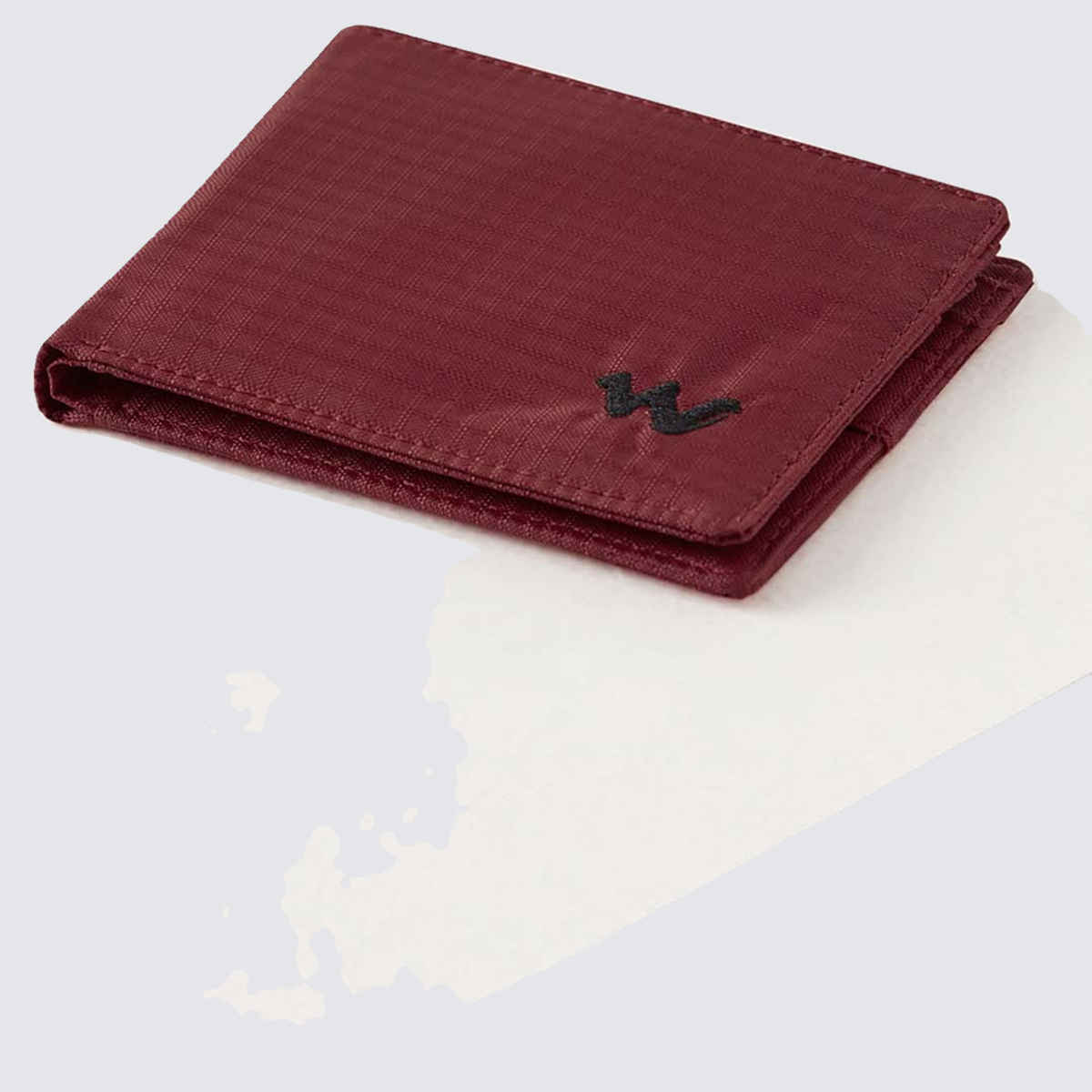 Wildcraft Unisex Solid Faux Leather Bi-Fold Wallet | Red - Free Size