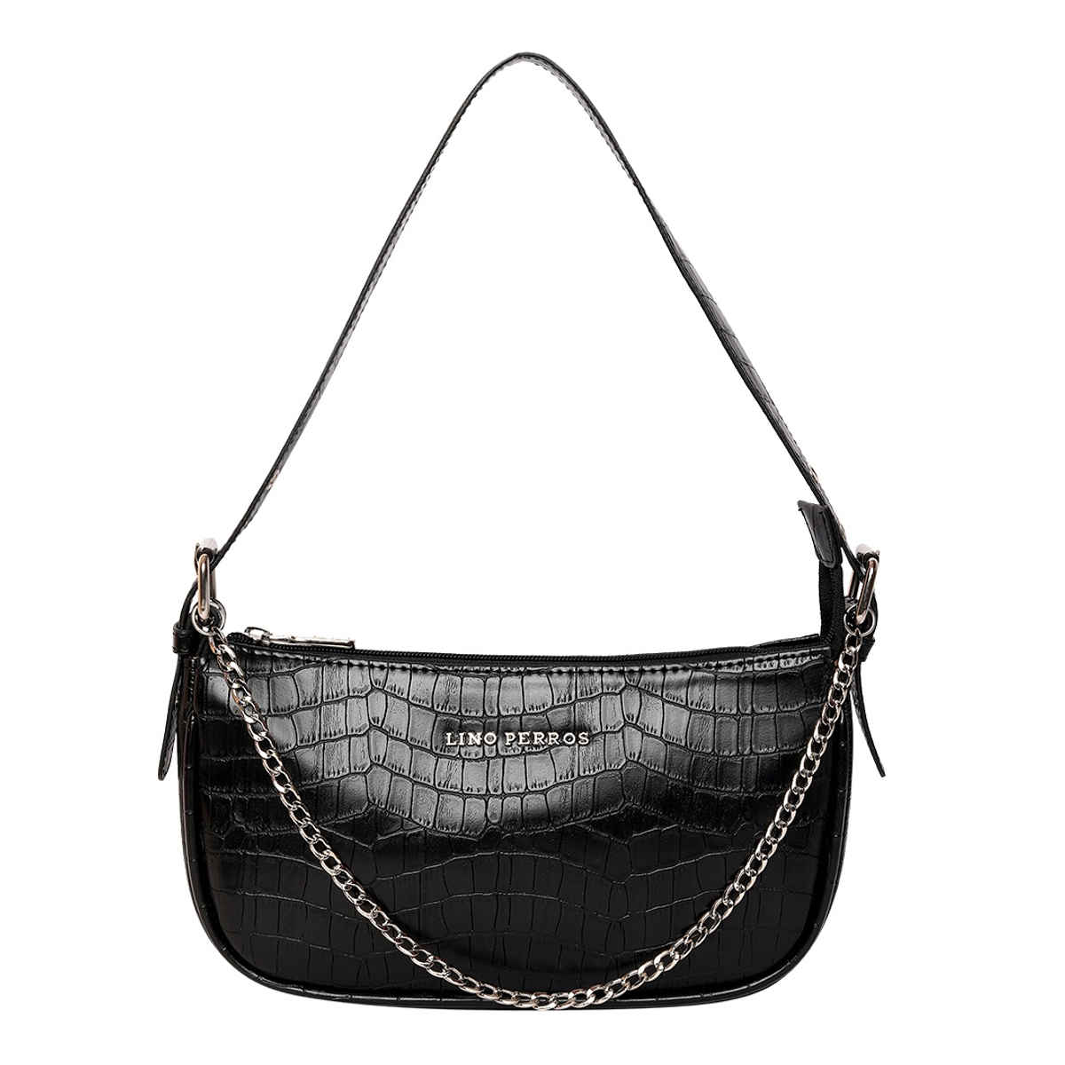 Lino Perros Women's Solid Hand Bag | Black