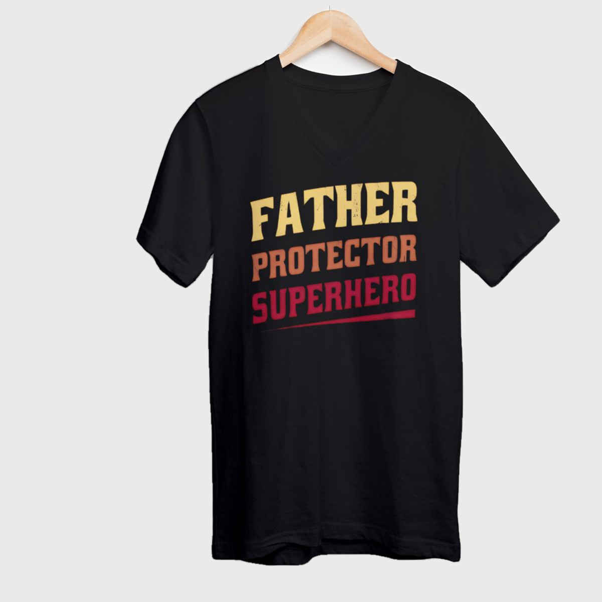 Springman Men's Fathers Day Special T-shirt | 100% Cotton FATHERPROPECTOR Graphic Tee | Black - XL