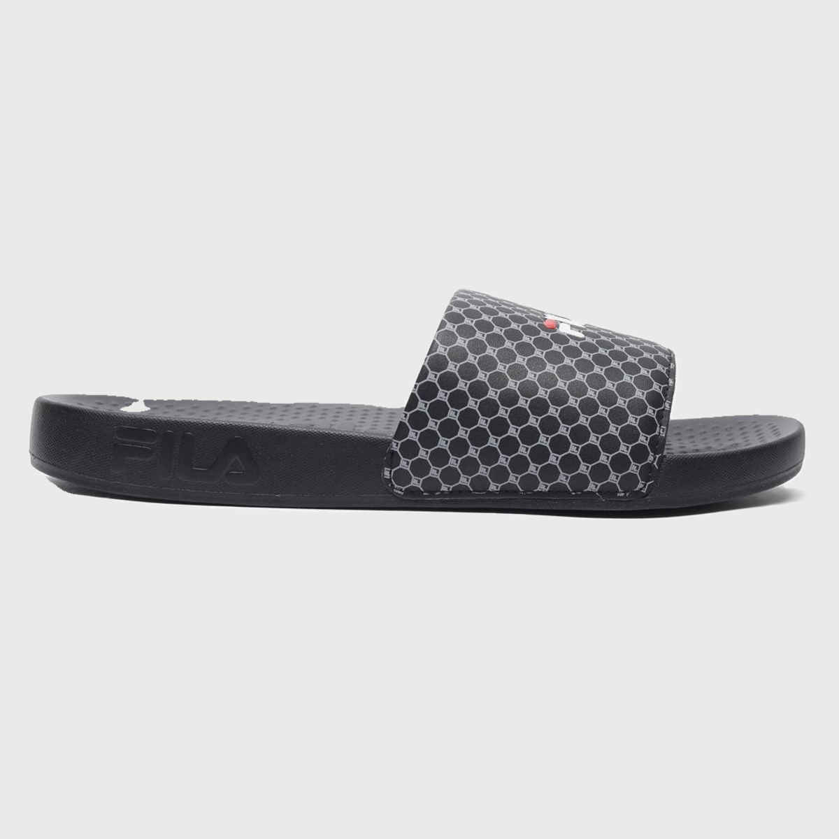 Fila Black Color Light Weight Lifestyle Slided For Men Slide Size 7