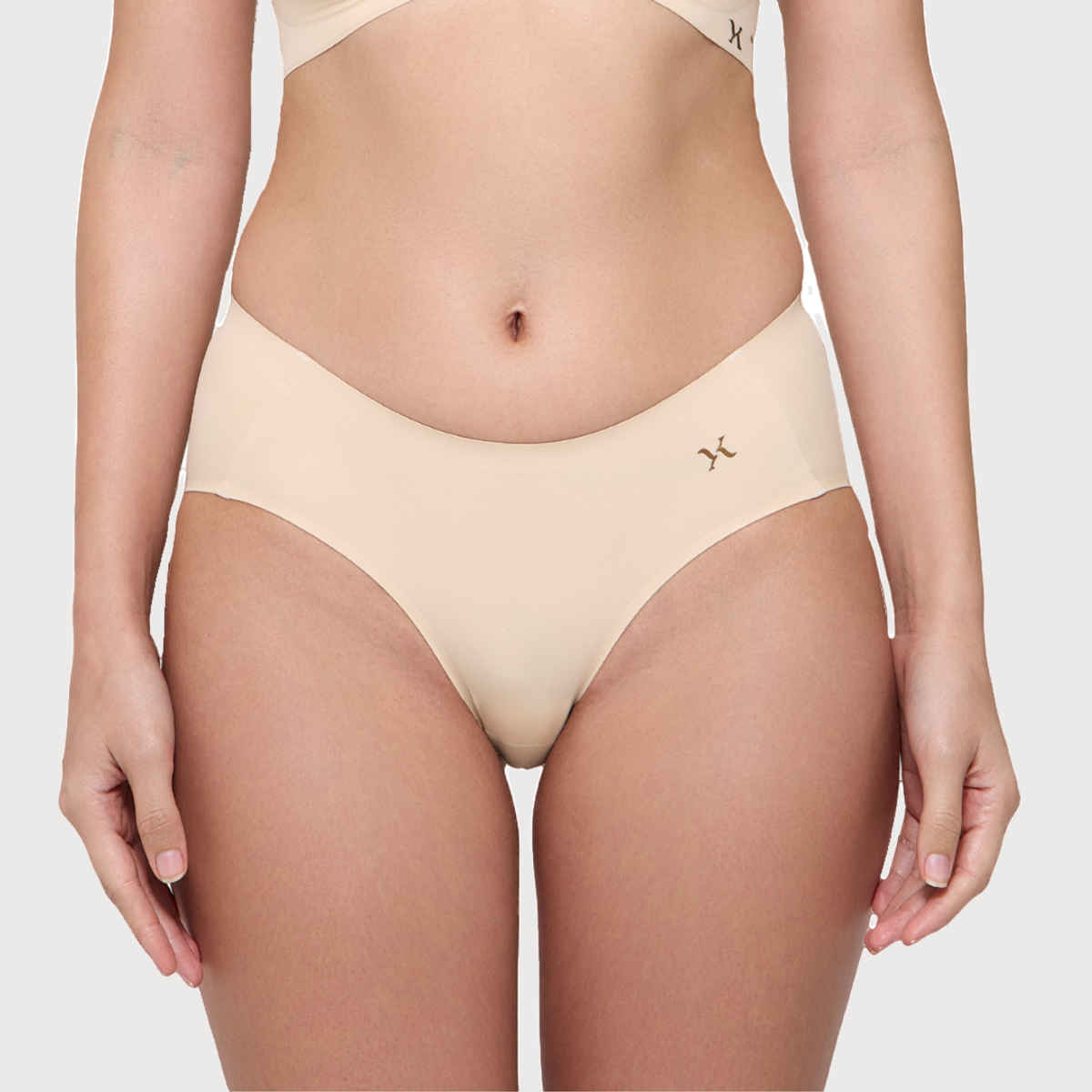 Krvvy Women's Seamless Hipster Panty | Invisible, No Elastic, Cotton Crotch & Stretch Fabric - 5XL