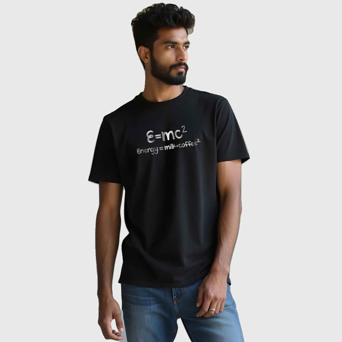 Mad Over Print Men's E Mc2 T-shirt | Black - M