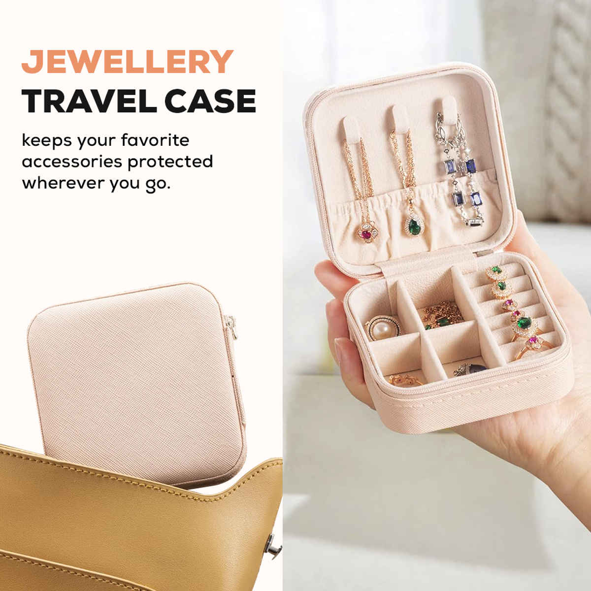 Multibrite Mini Portable Jewellery Organizer | Pink