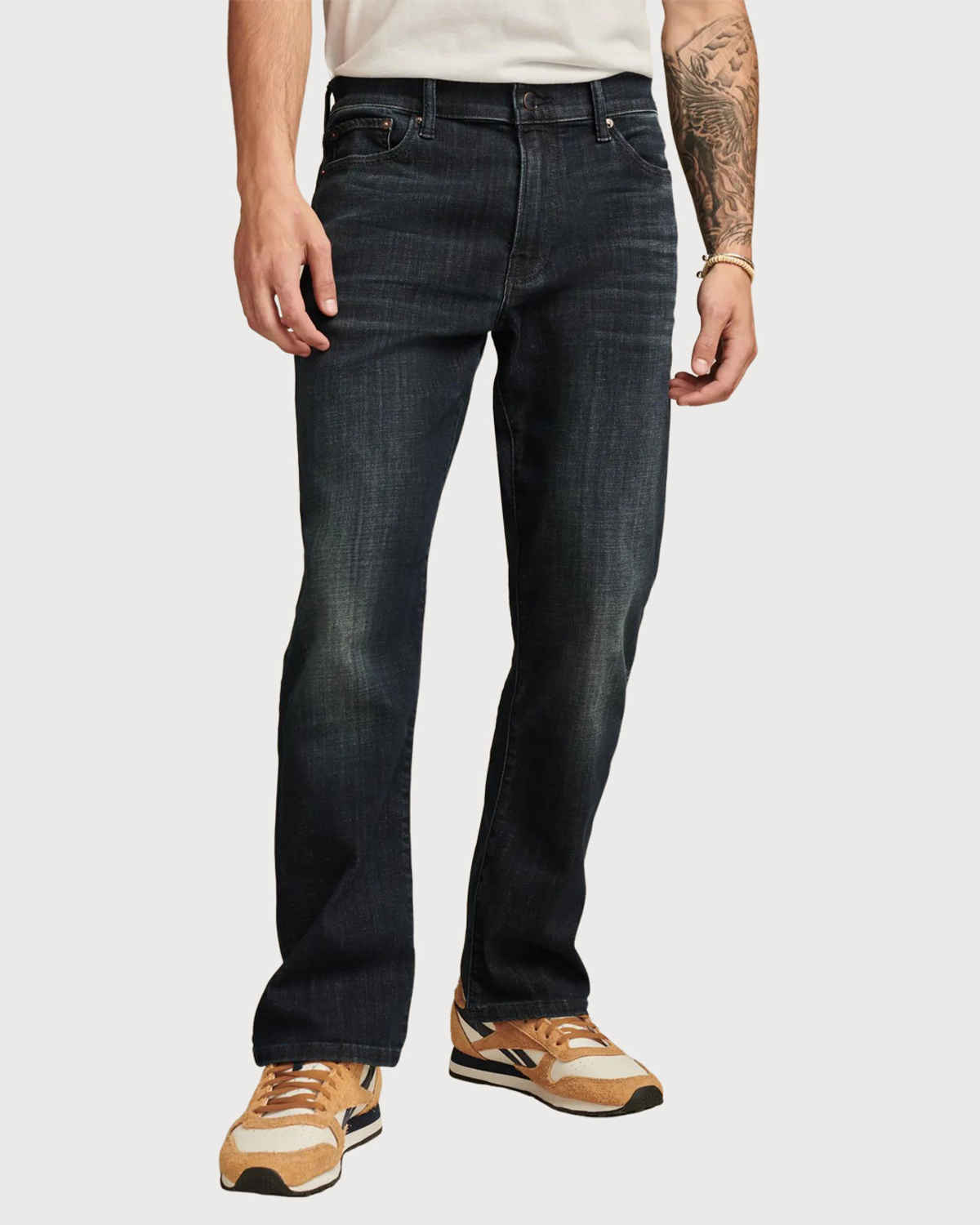 FTX Men Solid Denim Regular Fit Black Jeans | 30
