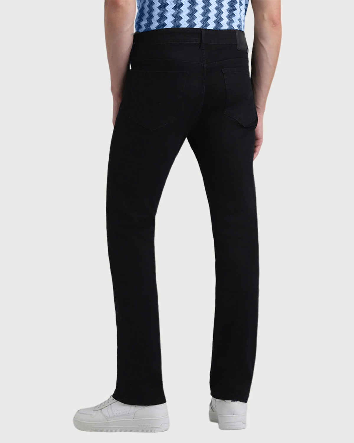 FTX Men Solid Denim Slim Fit Black Jeans | 30