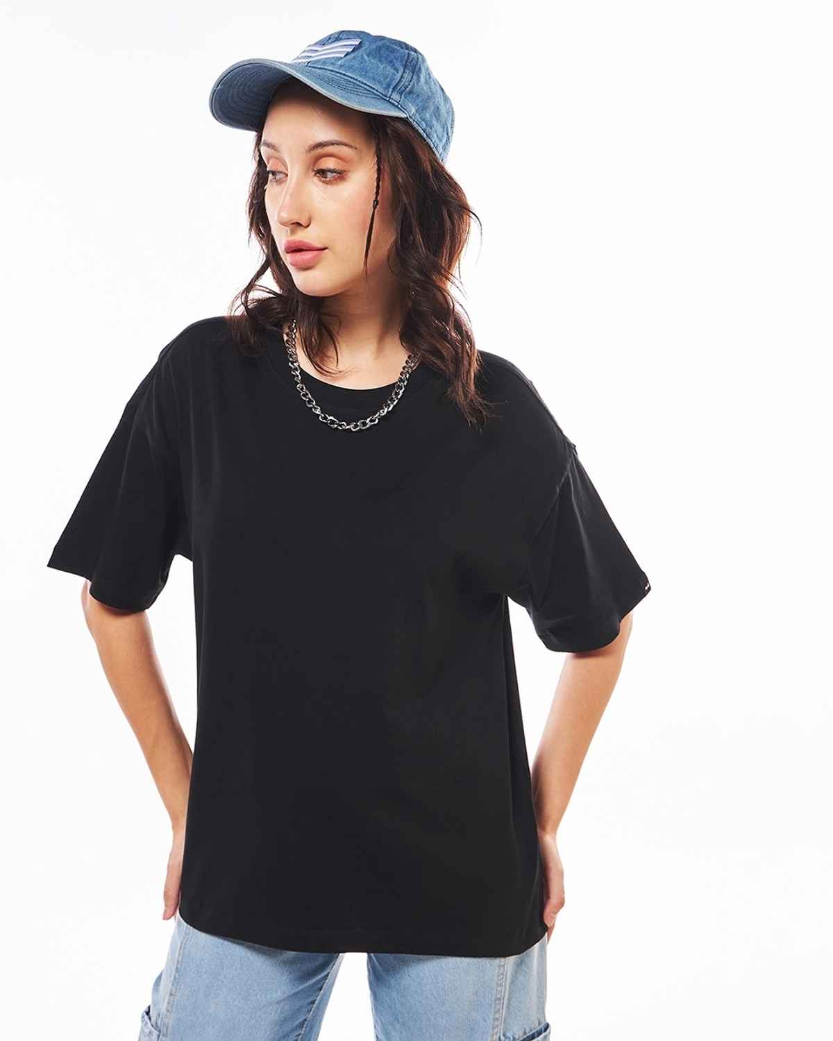 Bewakoof T-shirt for Women | Black - 2XL