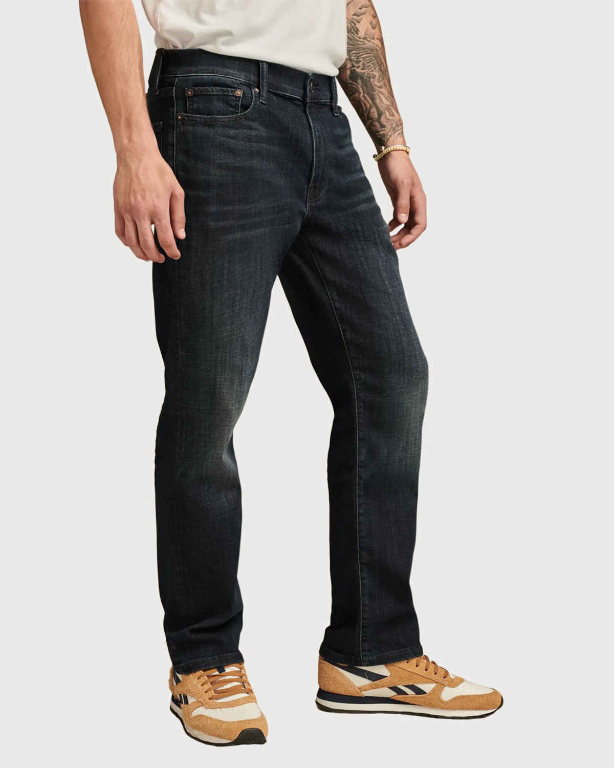 FTX Men Solid Denim Regular Fit Black Jeans | 30