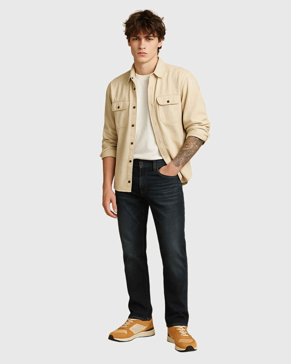 FTX Men Solid Denim Regular Fit Black Jeans | 30
