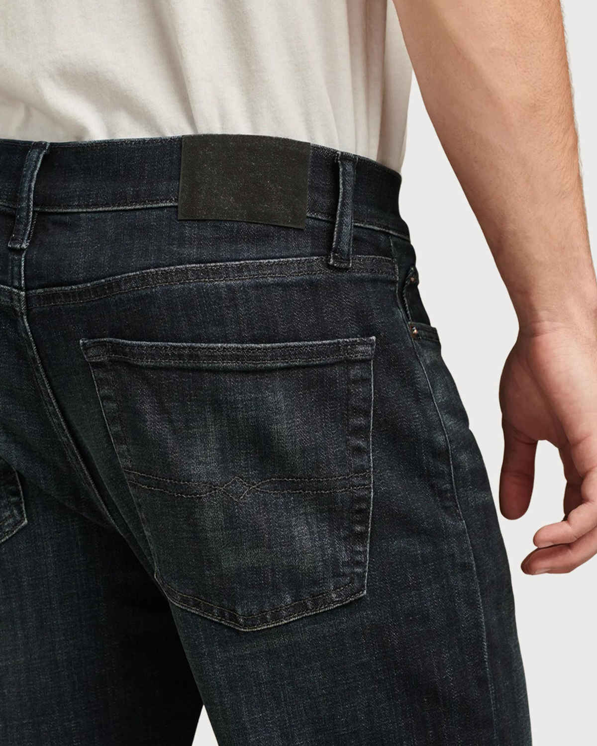 FTX Men Solid Denim Regular Fit Black Jeans | 30