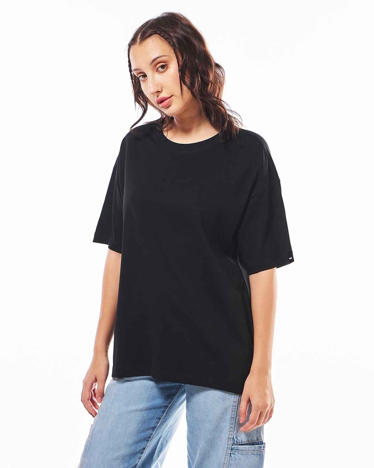 Bewakoof T-shirt for Women | Black - 2XL