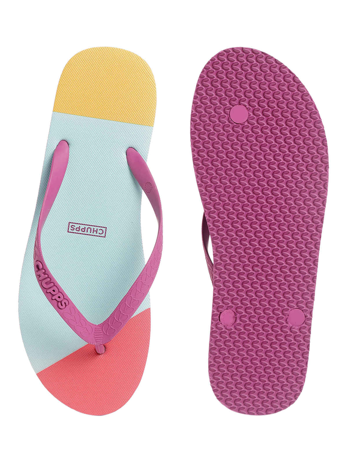 Chupps Women's Patang Blue Flip Flops - UK6