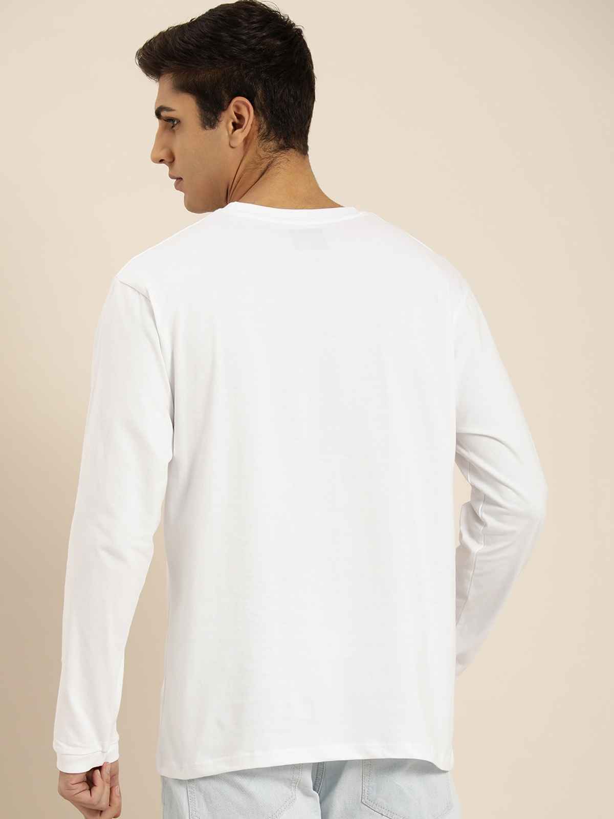 Dillinger Men's Long Sleeve Oversized T-shirts | DMOVFS067WHT | White - S