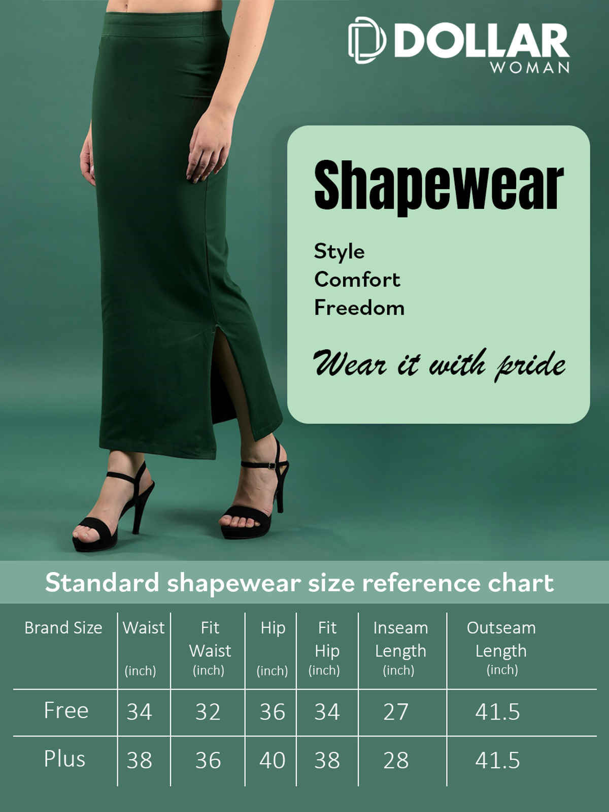 Dollar Missy Women's Cotton Four Way Stretchable Shapewear for Saree | Skin