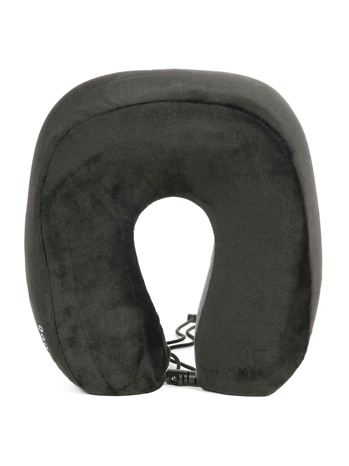 Teakwood Leathers Unisex Soft Foam U-Shaped Neck Pillow | Black