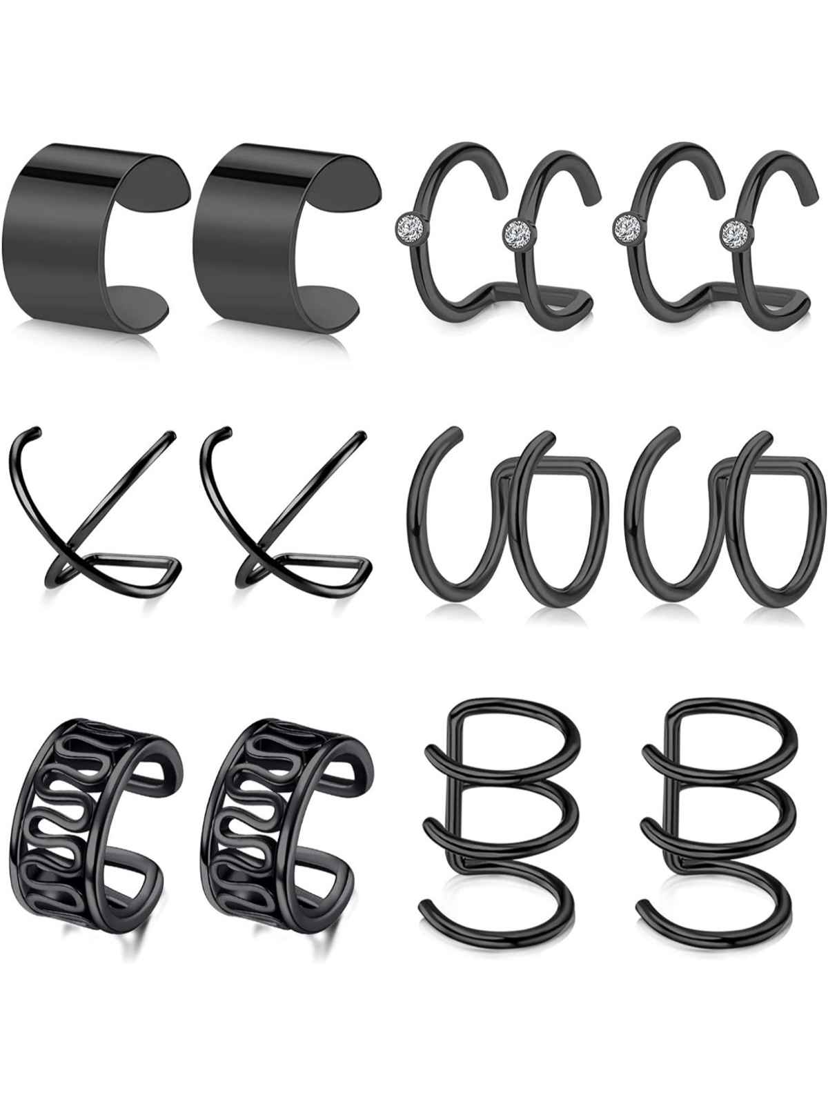 YouBella Fashion Latest Stylish 36 Pcs Combo Clip On Ear Cuff for Women Girls Men (YBEAR - 33416)