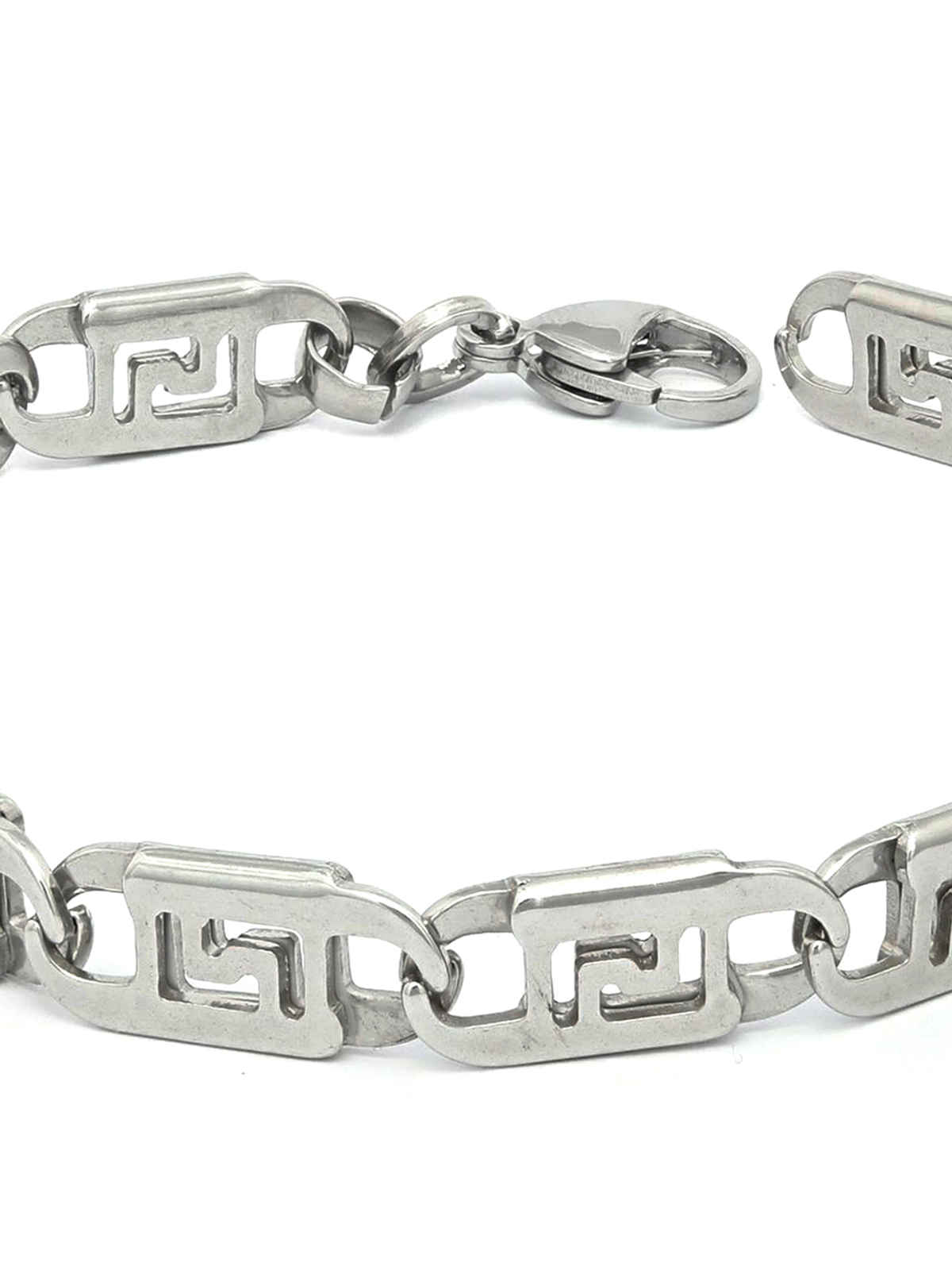 Prita By Priyassi Contemparory Sliver Plated Link Bracelet