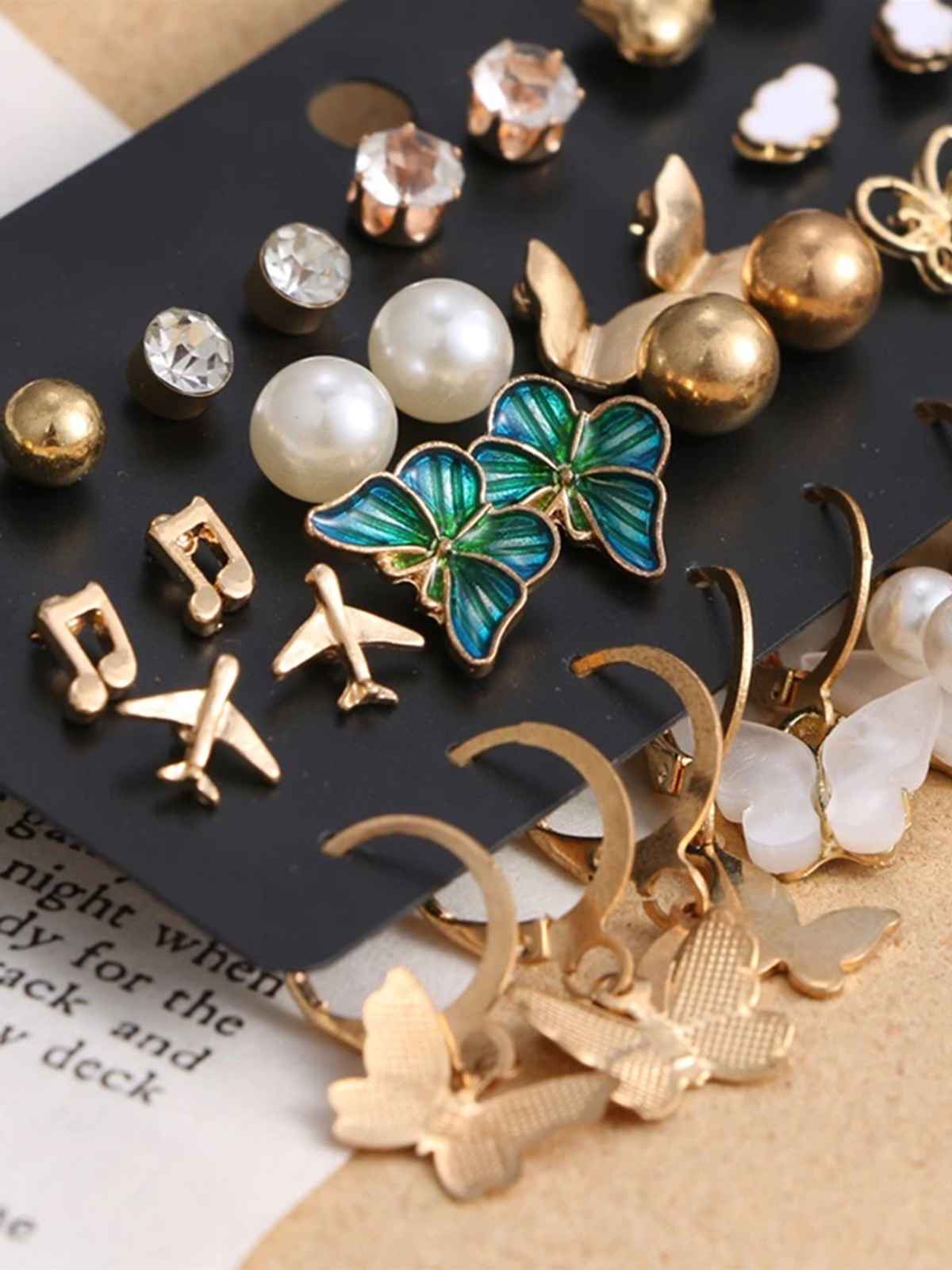 Youbella Fashion Jewellery Gold Plated Ear Rings Combo Of Earrings For Girls And Women(Ybear - 33259)