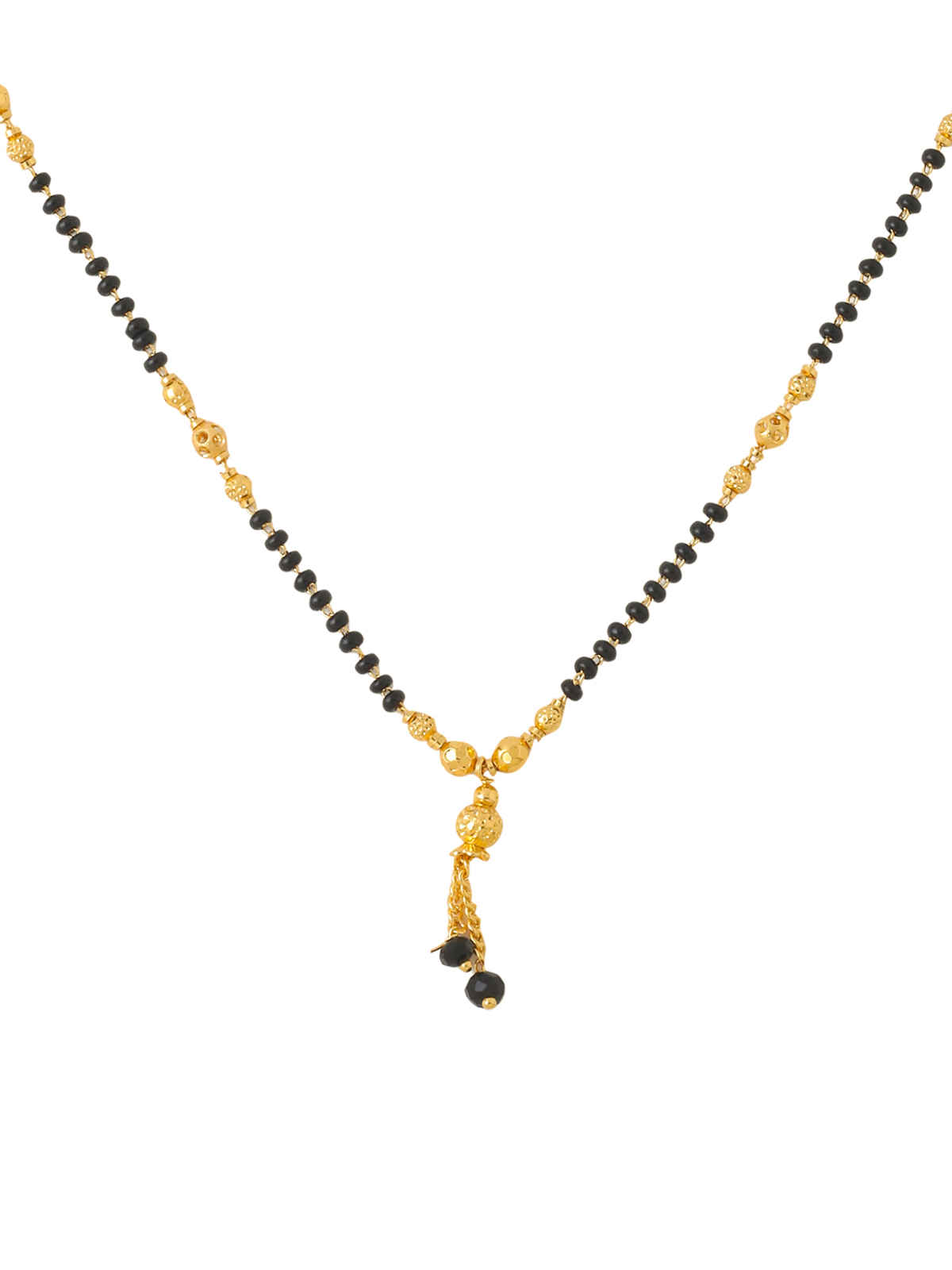 NVR Women Ethnic Gold-Plated Beaded Mangalsutra | 8905864731713