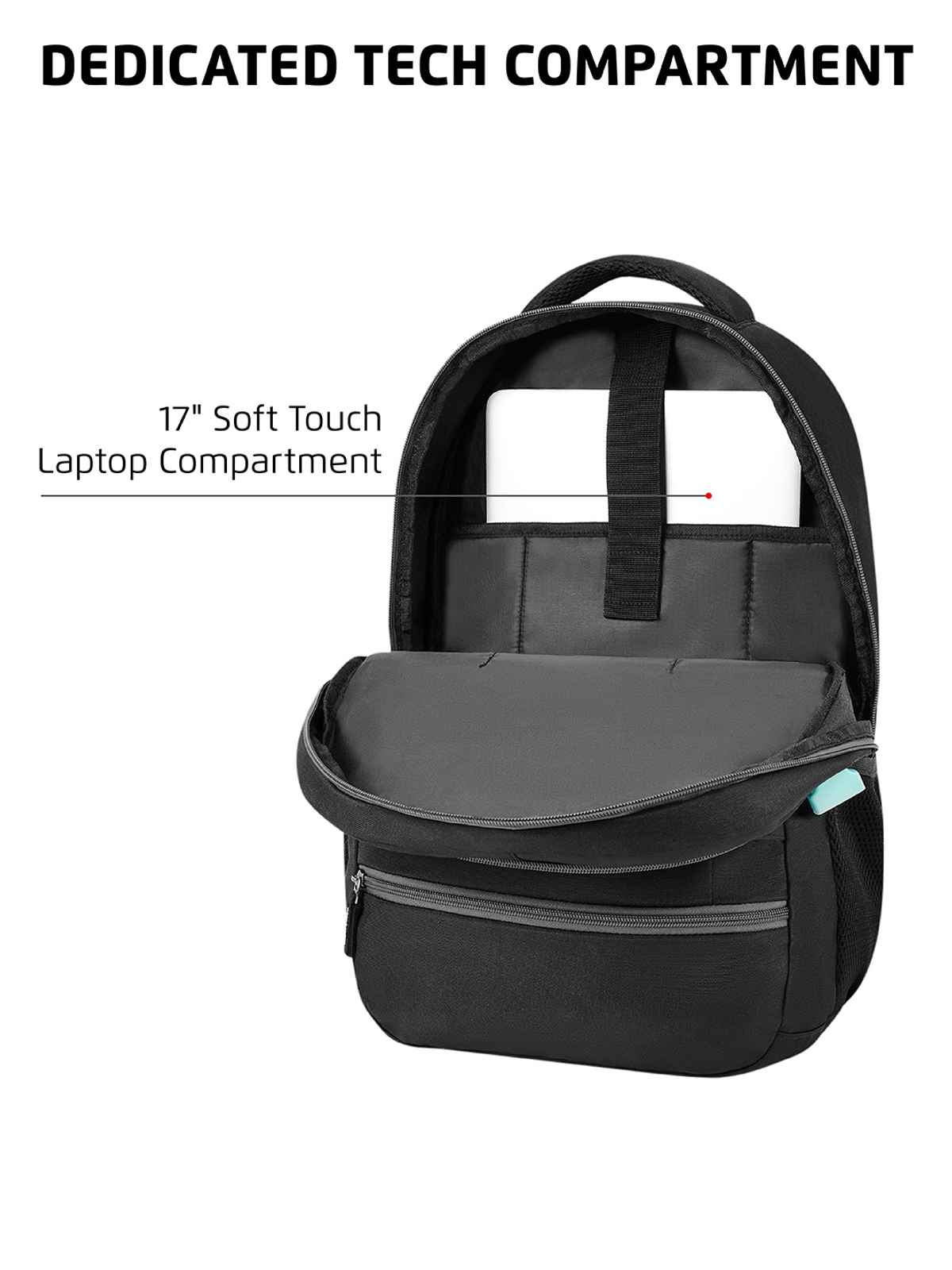 Safari Unisex Solid Polyester 30 L Top Handle Laptop Backpack | Black - 19 Inches