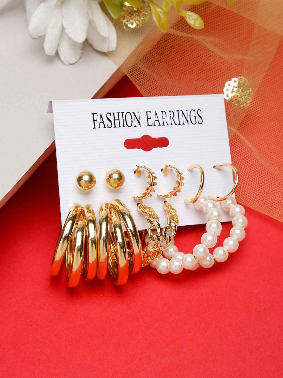 YouBella Jewellery Celebrity Inspired Gold Plated Earrings Combo for Girls and Women (YBEAR - 32926)