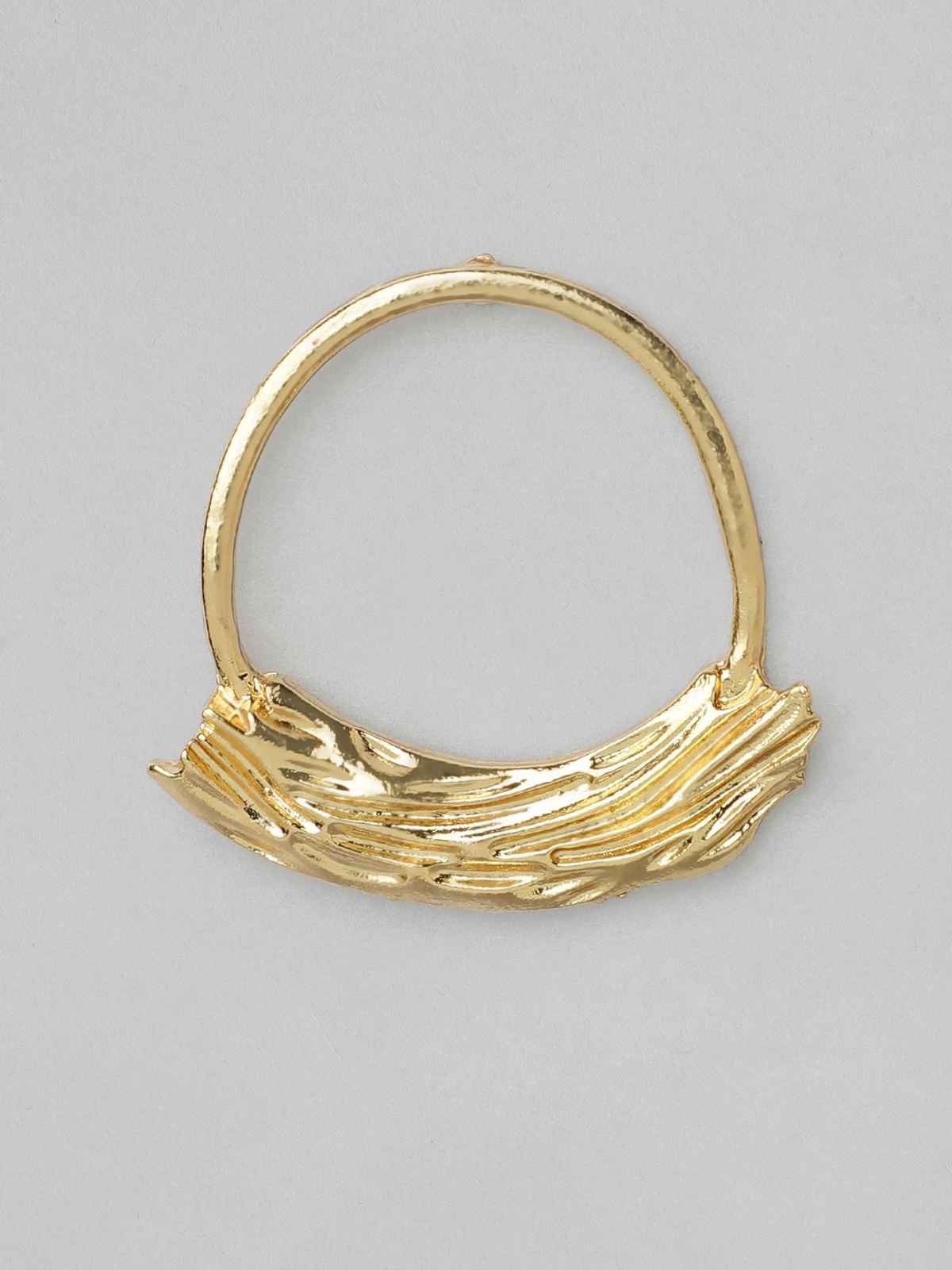 Rubans Gold-Toned Handcrafted Classic Drop Earrings