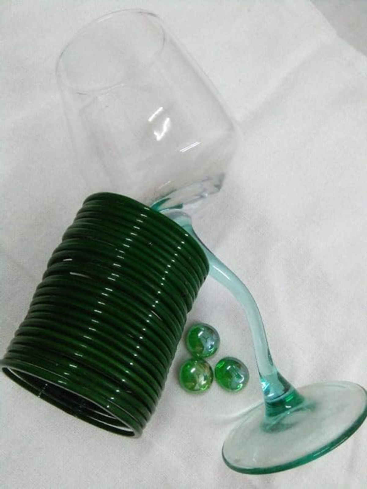 NVR Traditional Green Glass Bangle Chudi for Women & Girls Fashion Glossy | Size: 2.6