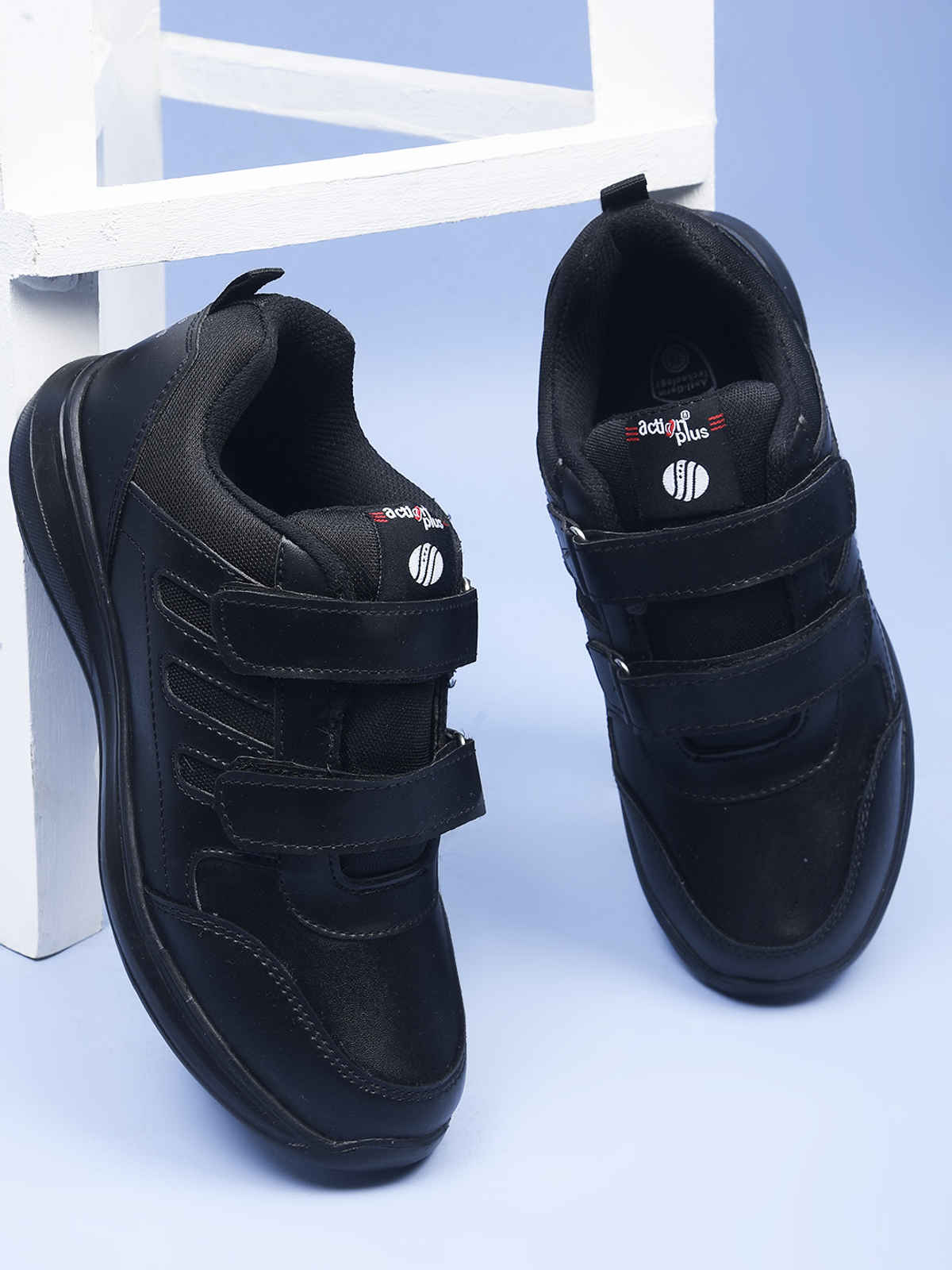Action Kids School Shoes | AGT-52 | Black - UK 7