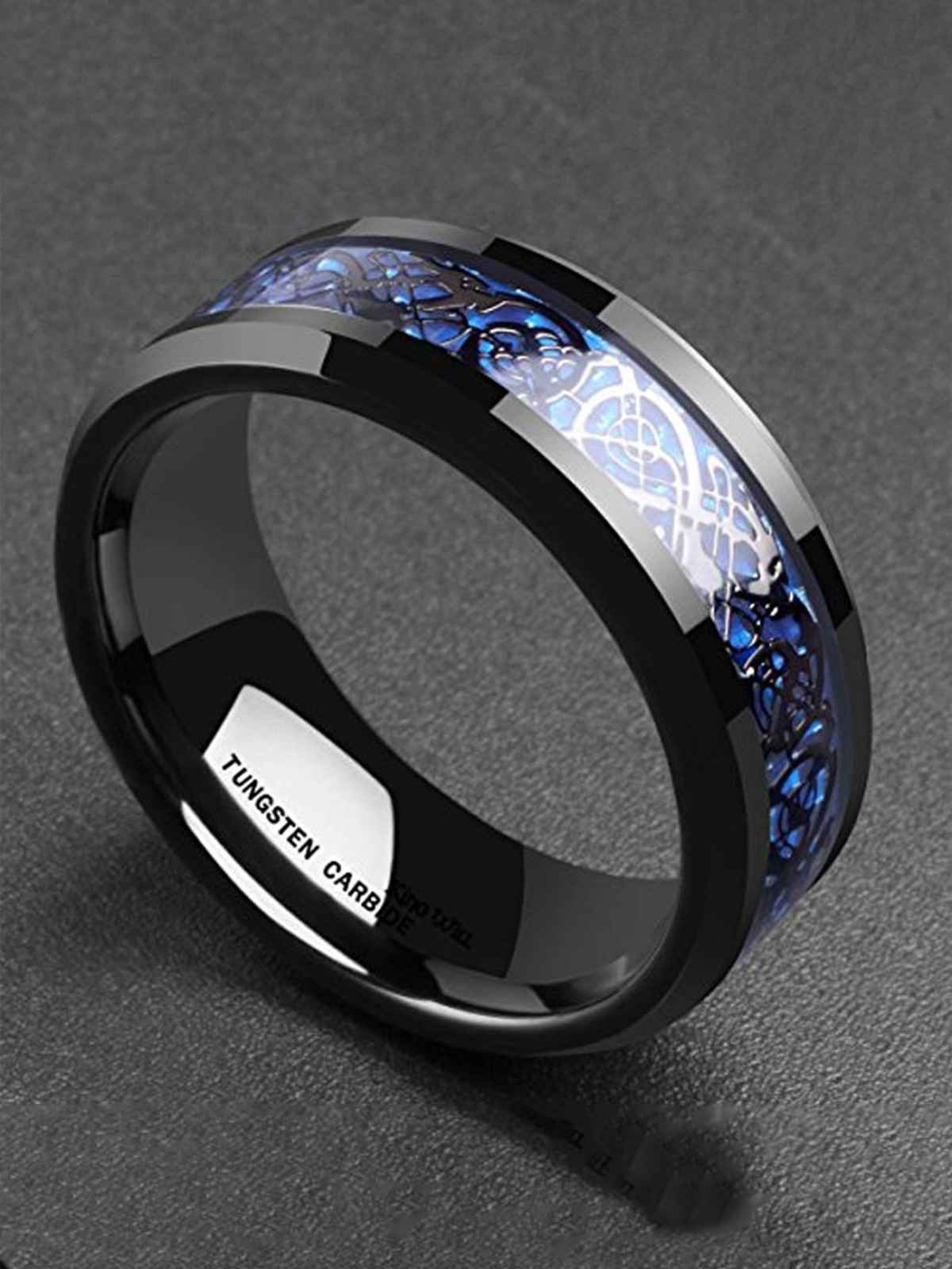 YouBella Silver Plated Stainless Steel Ring Combo Jewellery for Men (YBRG - 20112)