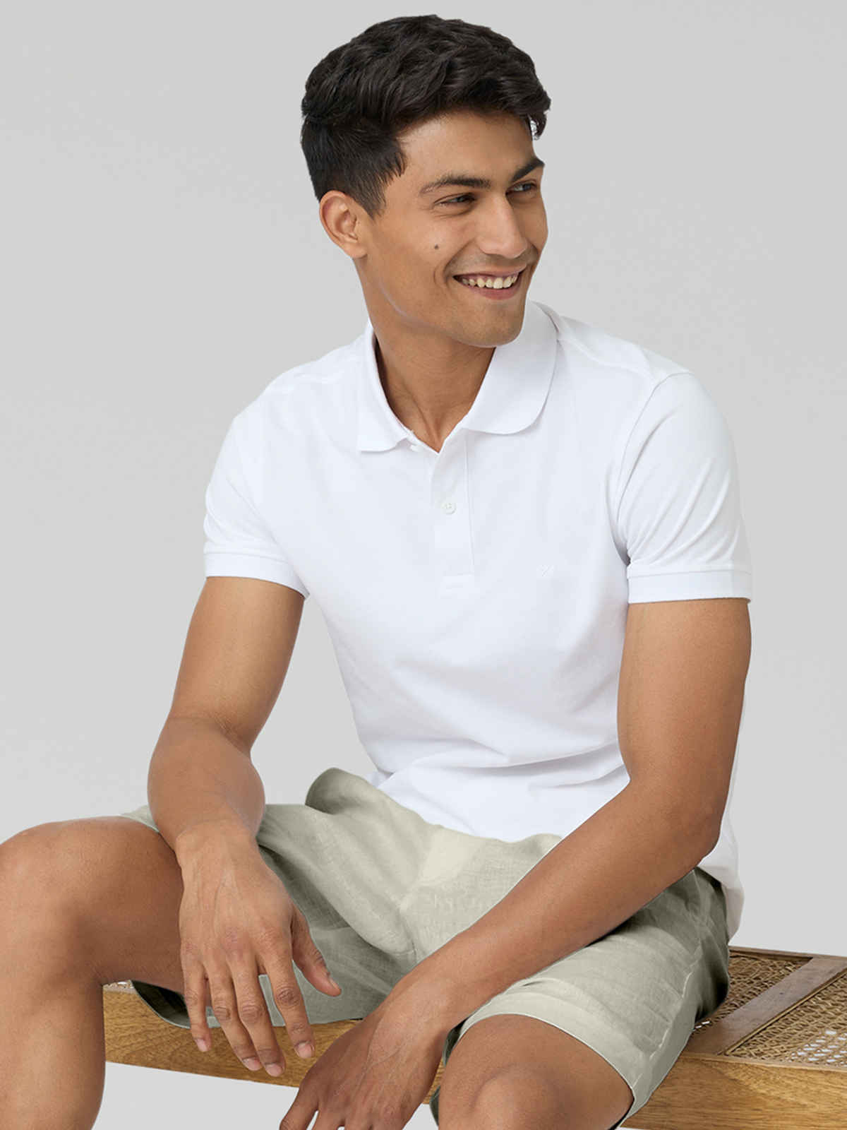 XYXX Nova Polo T-shirt - Polar White | Super Combed Cotton | XXL