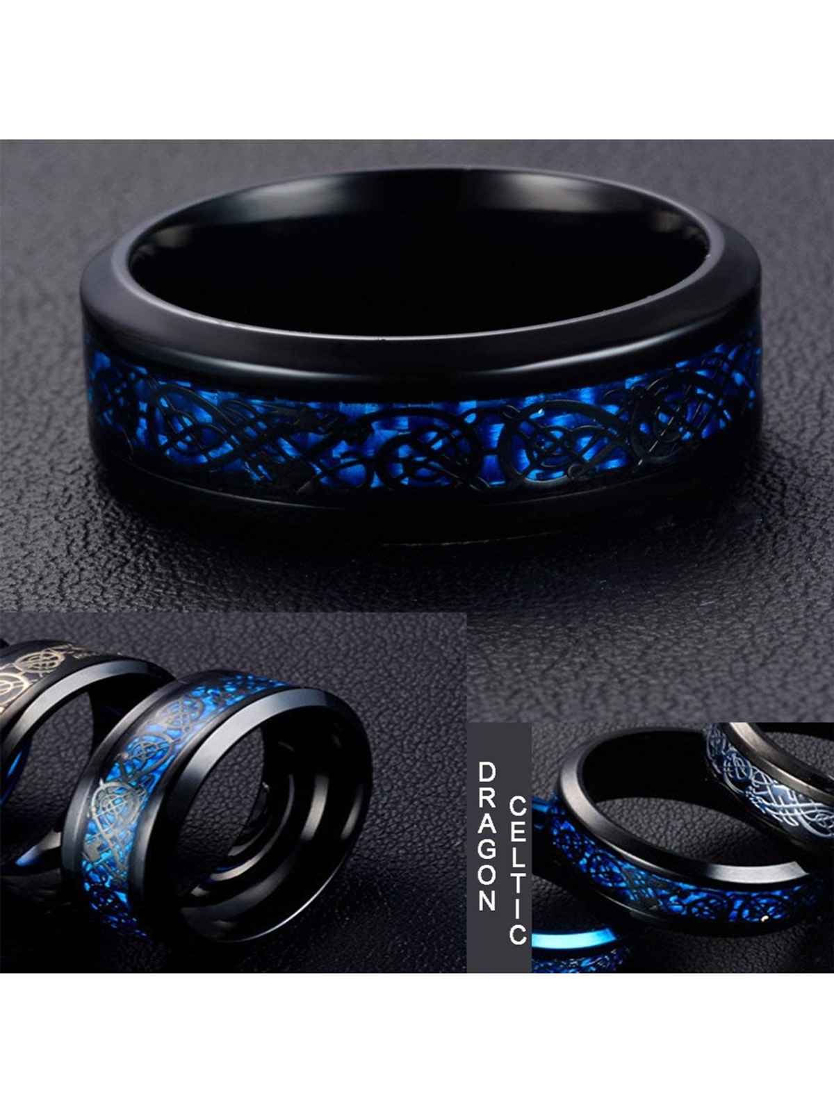 YouBella Silver Plated Stainless Steel Ring Combo Jewellery for Men (YBRG - 20112)