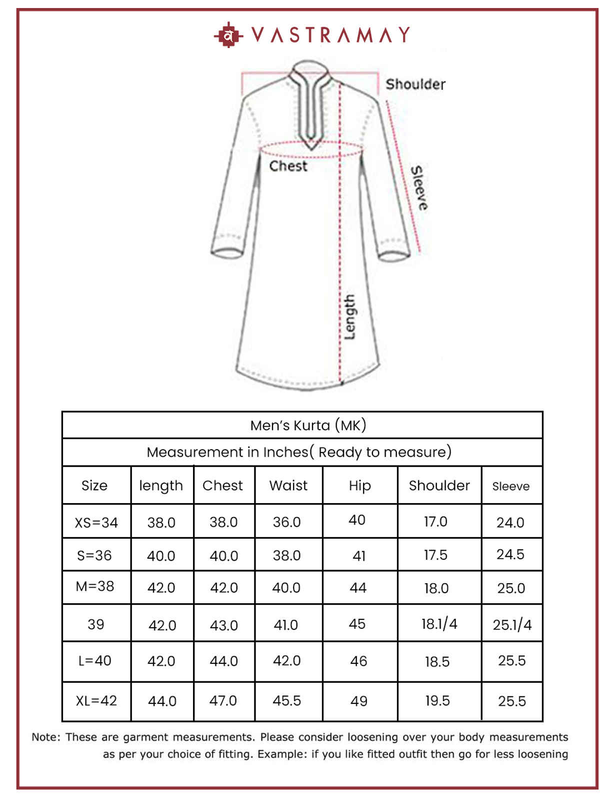 Vastramay Men's Rayon Kurta | Navy Blue - M