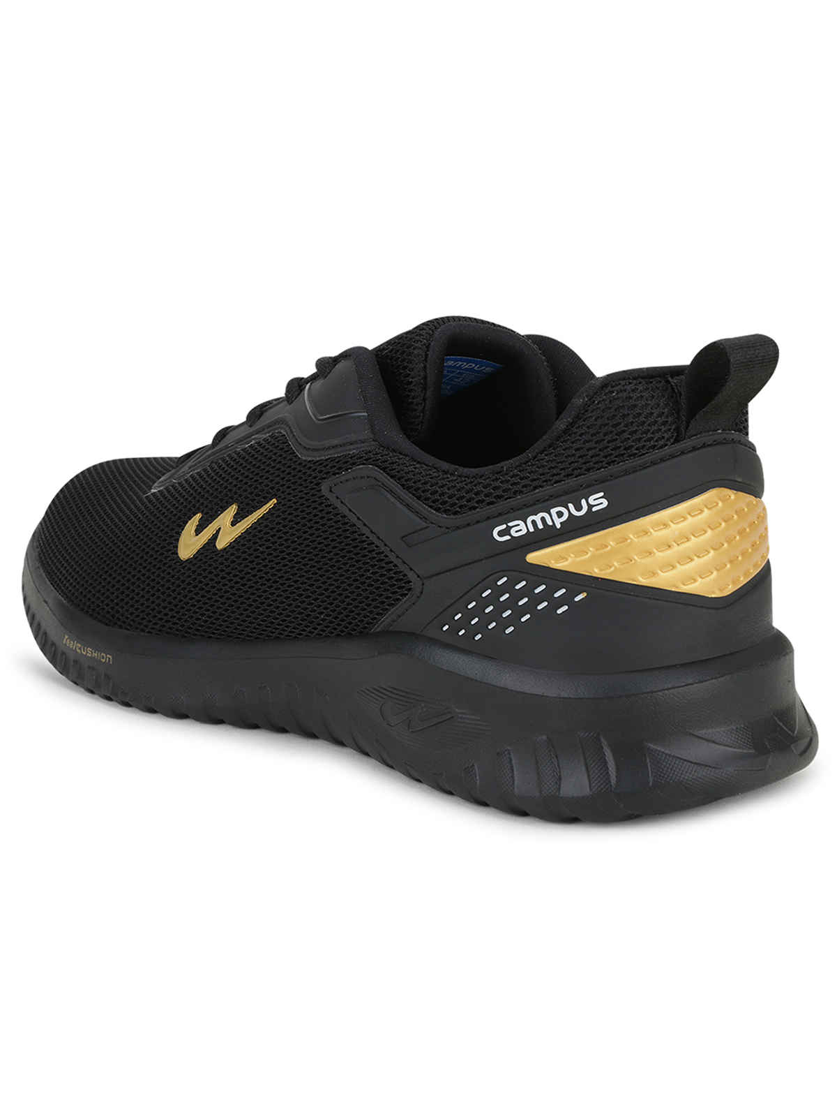 Campus Men's Running Shoes | WELLS | Black - UK 8