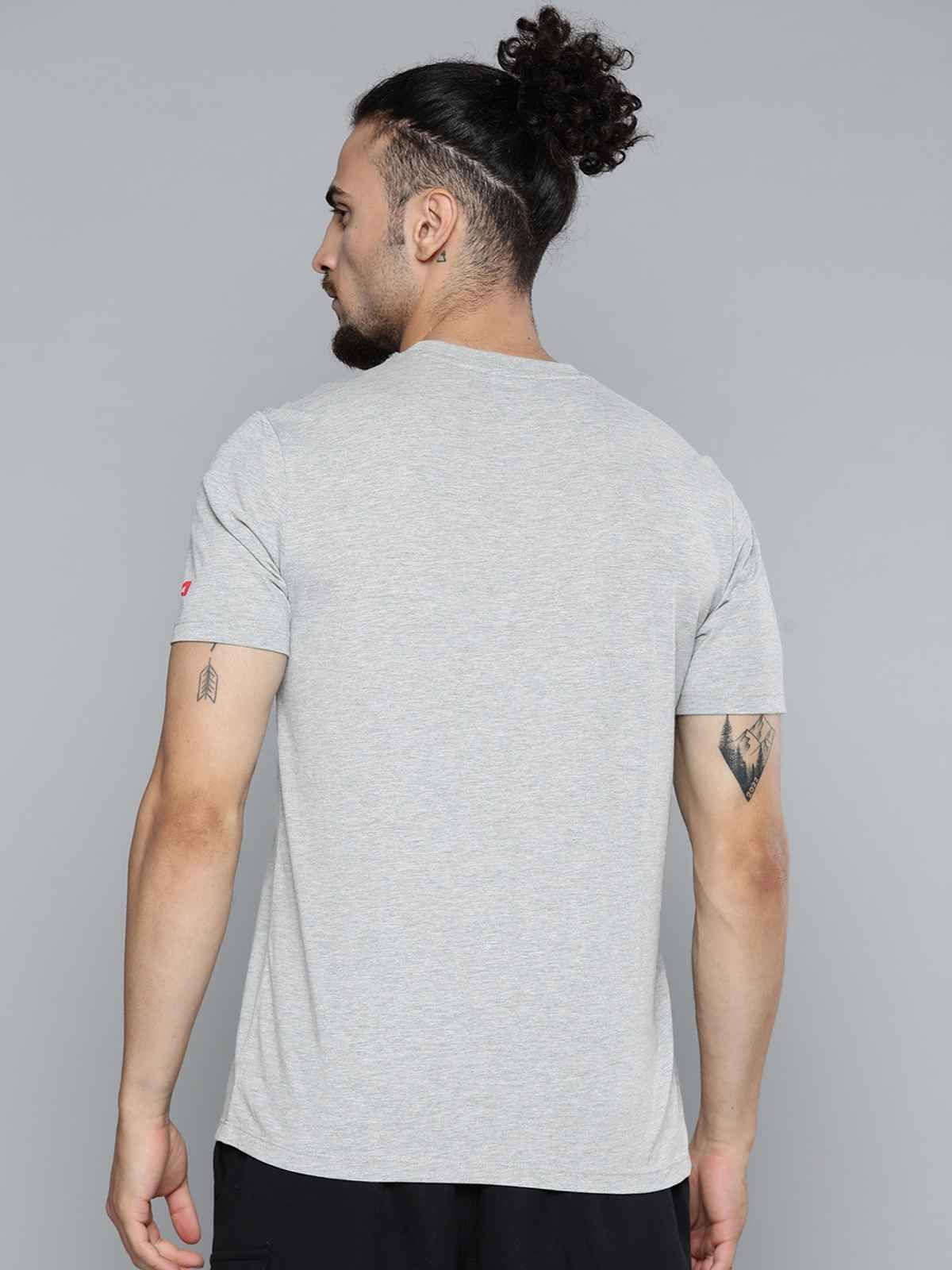 Alcis Men's Round Neck T-shirt | Light Grey - XL