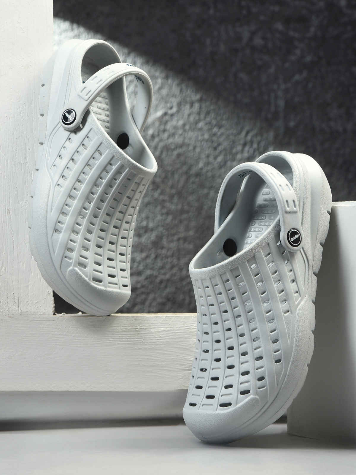 Action Clogs For Men | Ontc-134 Light Grey - UK-8