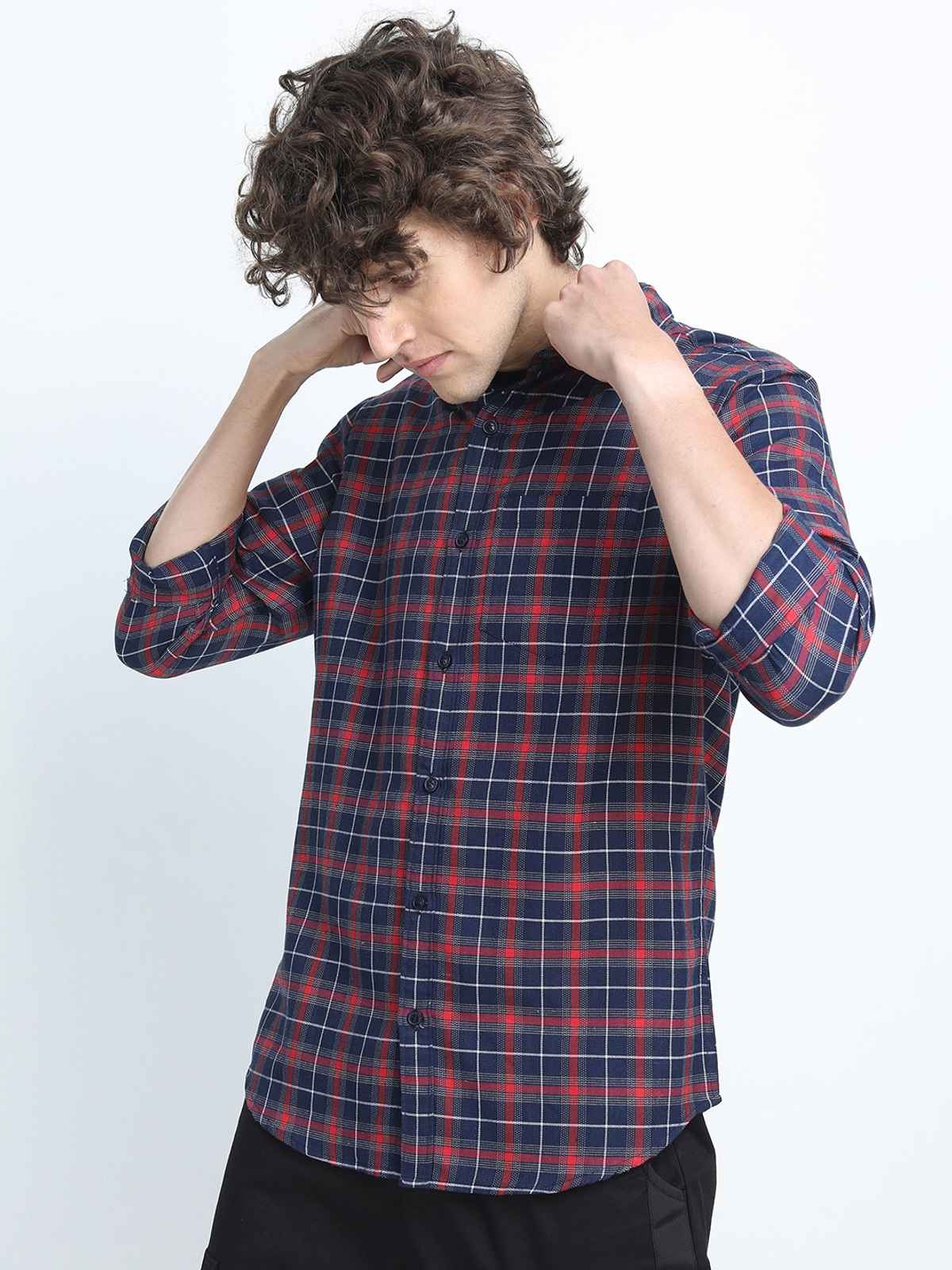 Ketch Men Slim Fit Tartan Checks Checked Casual Shirt | Multicolor | XL