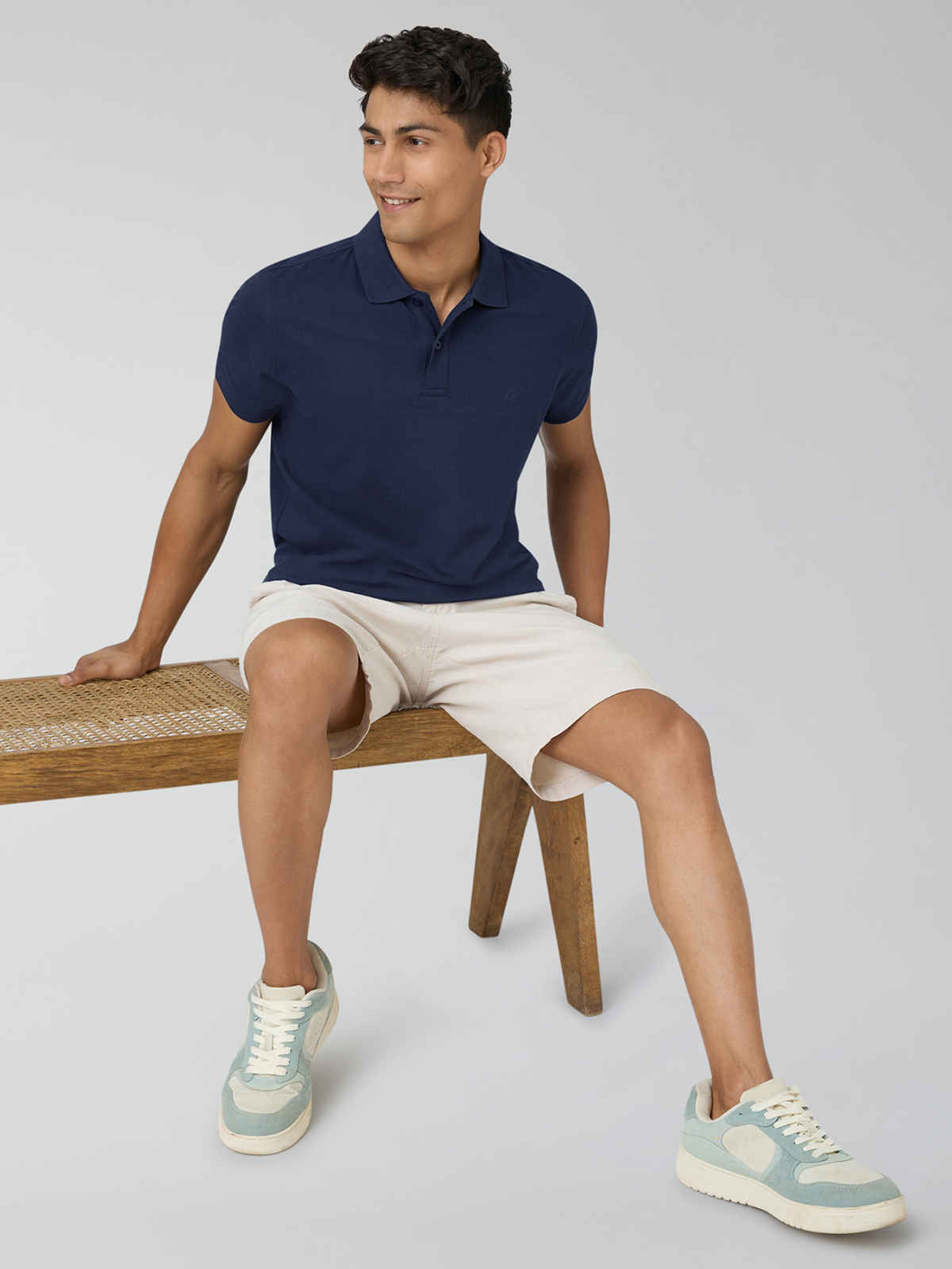 XYXX Nova Polo T-shirt - Midnight Blue | Super Combed Cotton | L