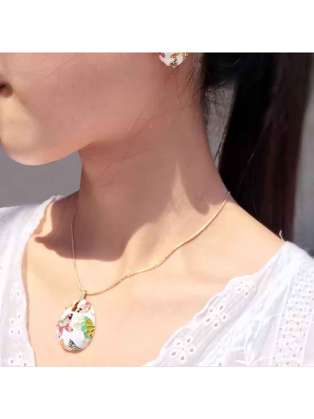 YouBella Oxidised Silver-Plated Textured Necklace (YBNK - 5461)