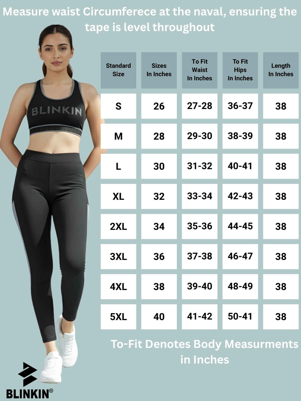 Blinkin Women's Gym Tights & Pants - Black | Grey | Active Wear | Yoga Pants | XL