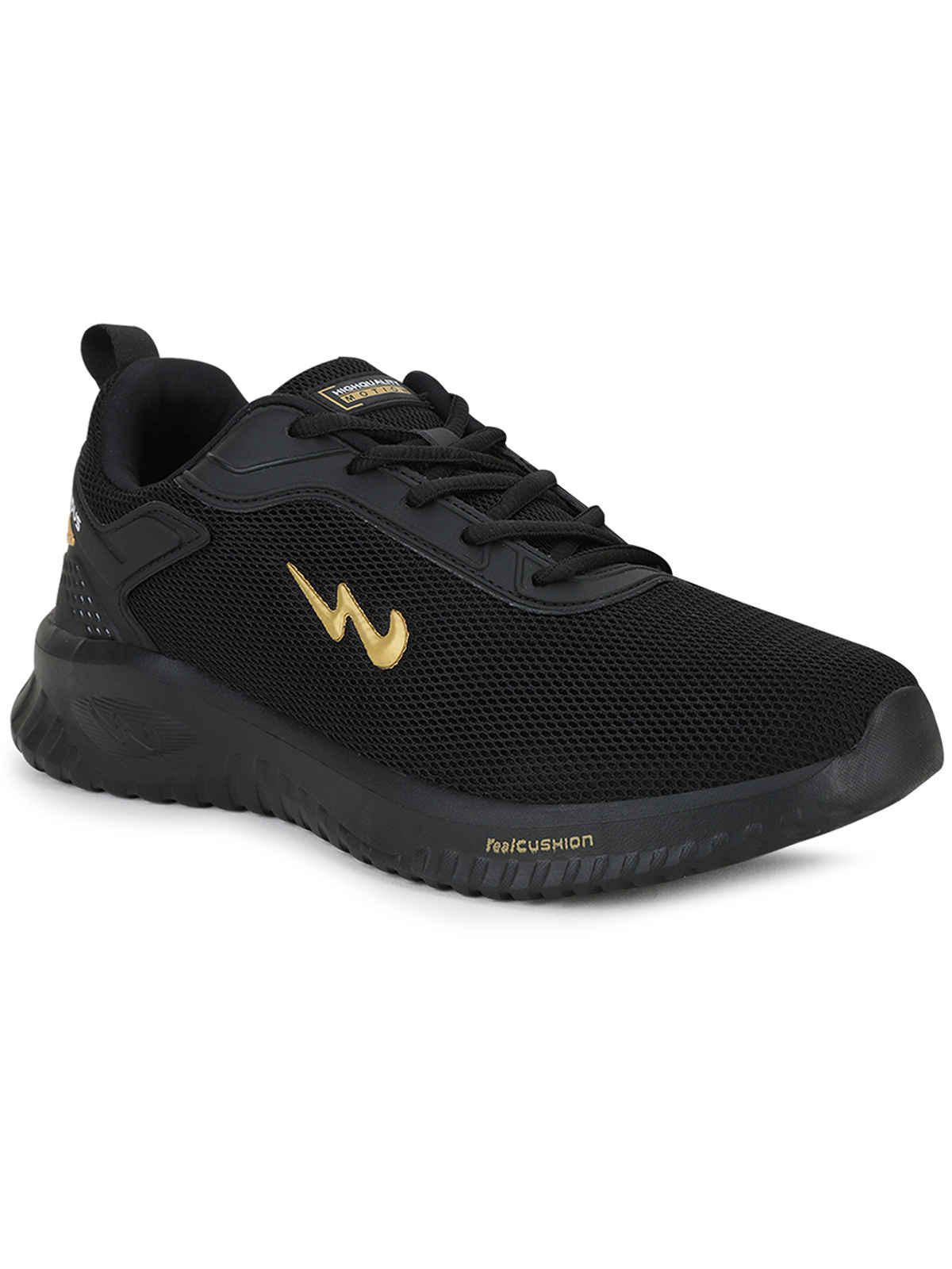 Campus Men's Running Shoes | WELLS | Black - UK 8