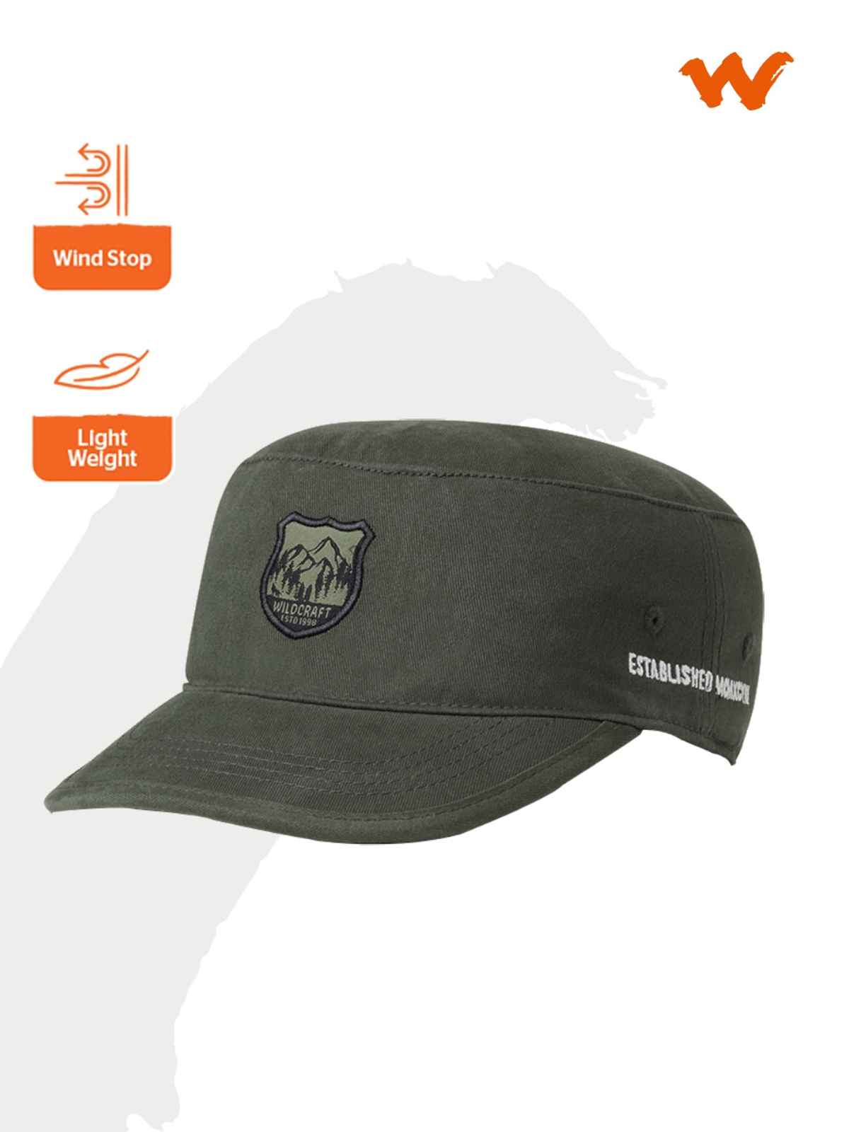 Wildcraft Unisex Cotton Cap | Grey - One Size