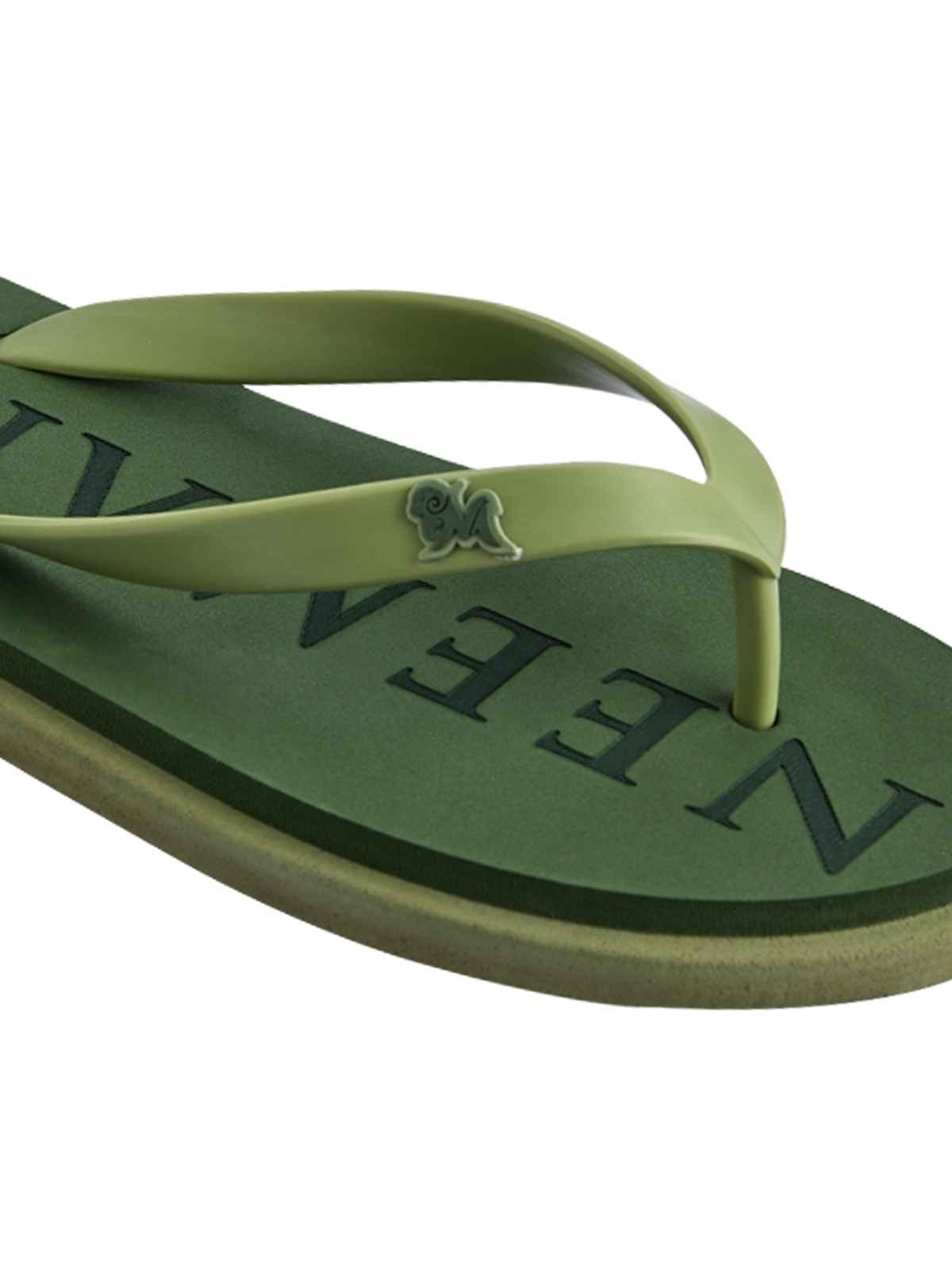 Neemans Unisex Eco Classic Slippers | Green with Light Green - UK 8