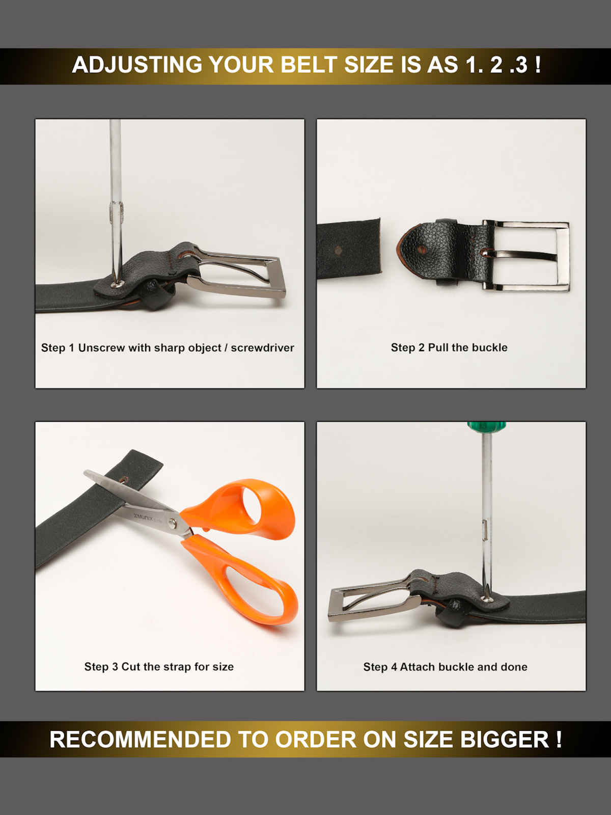 Teakwood Leathers Men's Belt | Black | 38 inch