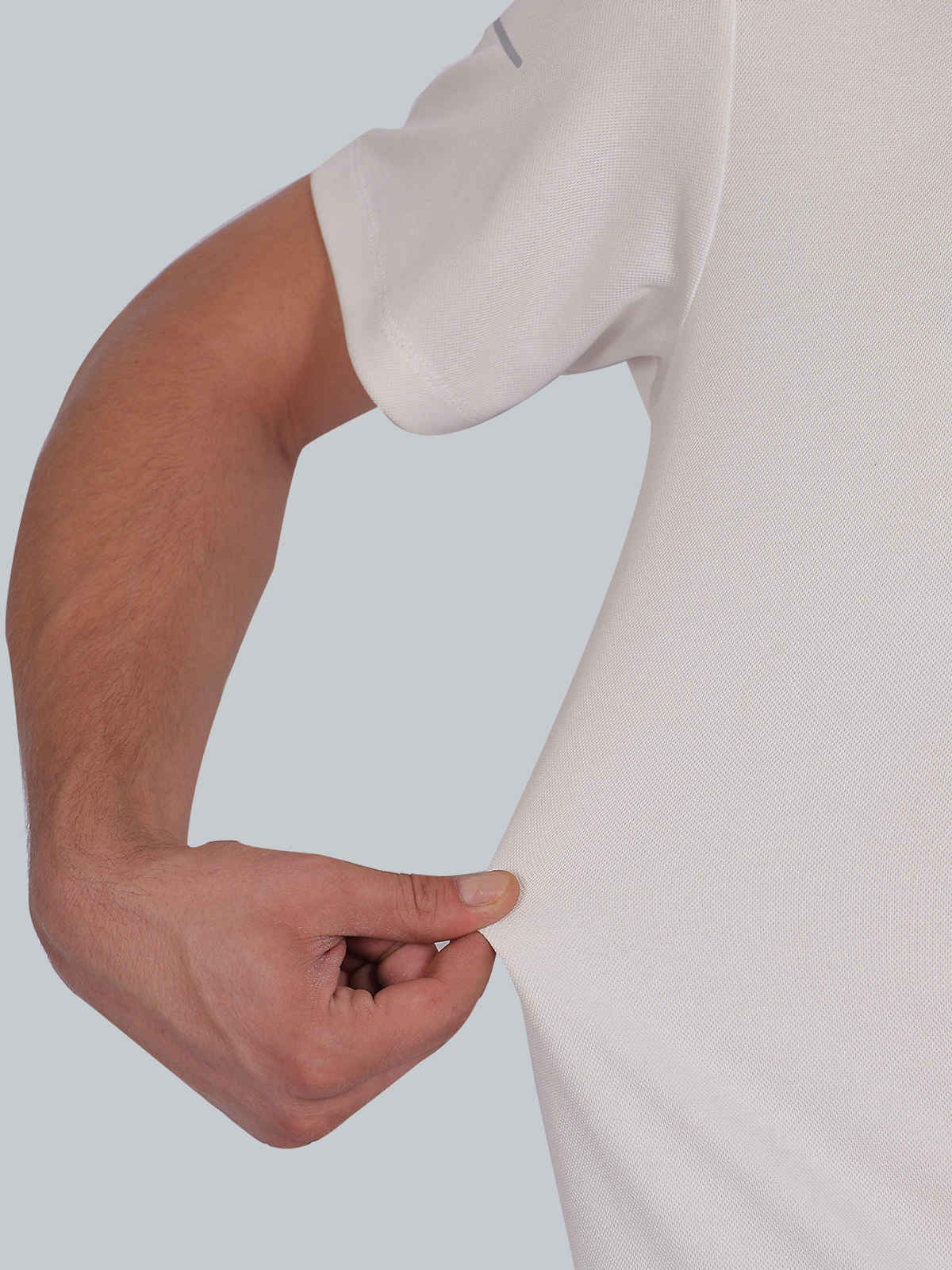 Dida Men's Sports T-shirt | Regular Comfortable Stretchable Dry-Fit | White - XL