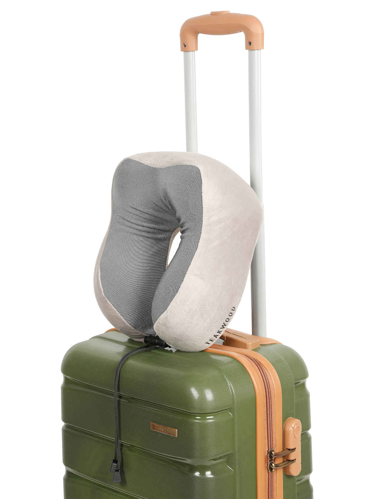 Teakwood Leathers Unisex Soft Foam U-Shaped Neck Pillow | Grey