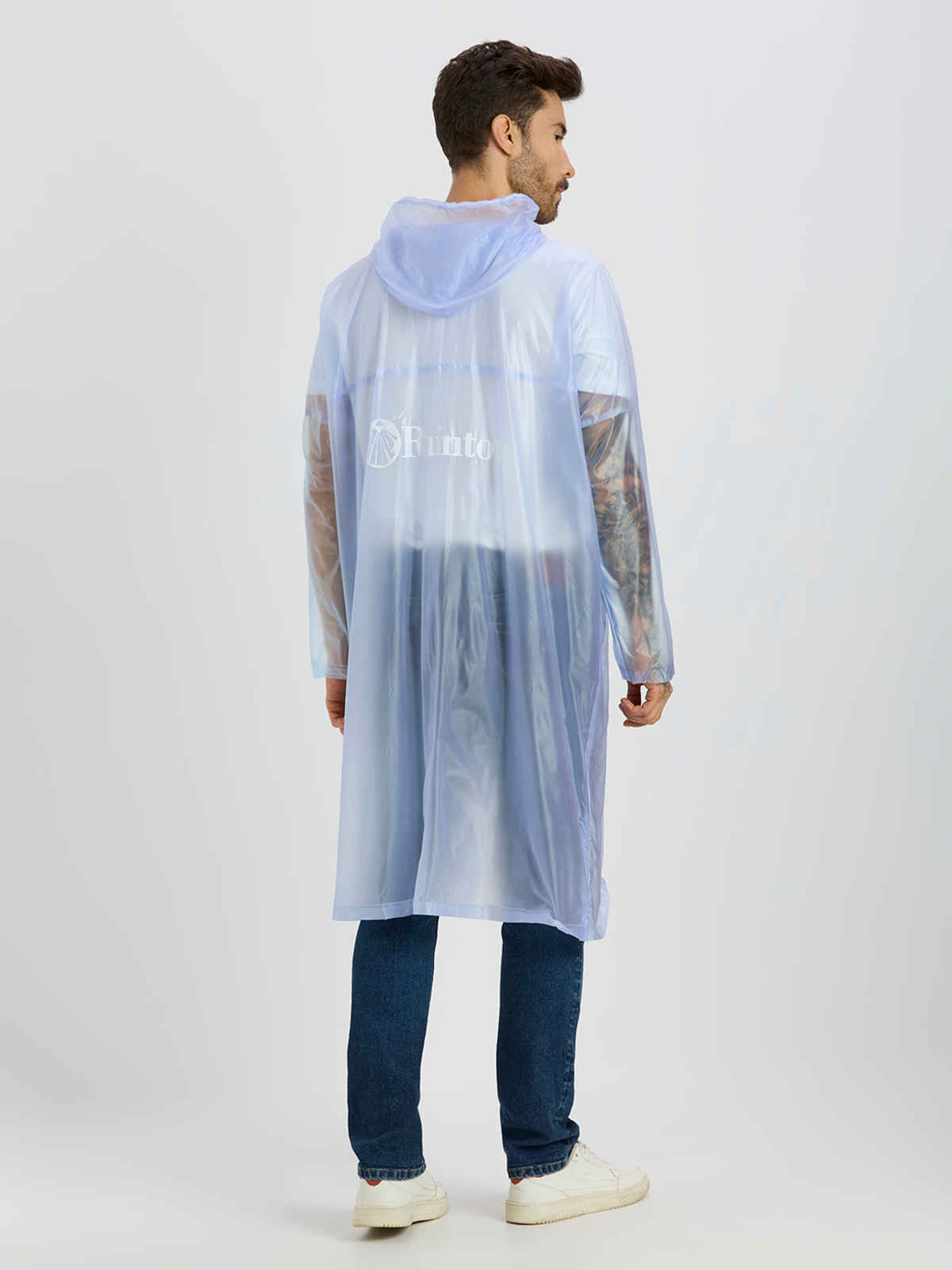 Zeel Unisex Hooded Waterproof PVC Poncho