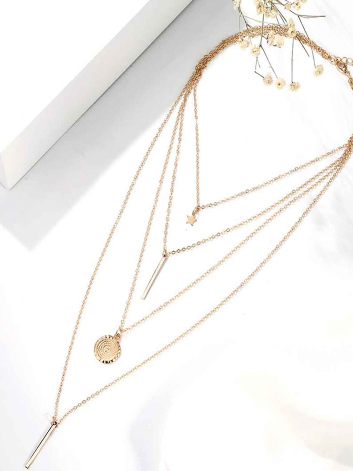 Youbella Jewellery Stylish Combo Of Two Necklace Chains For Women And Girls(Ybnk - 5941)