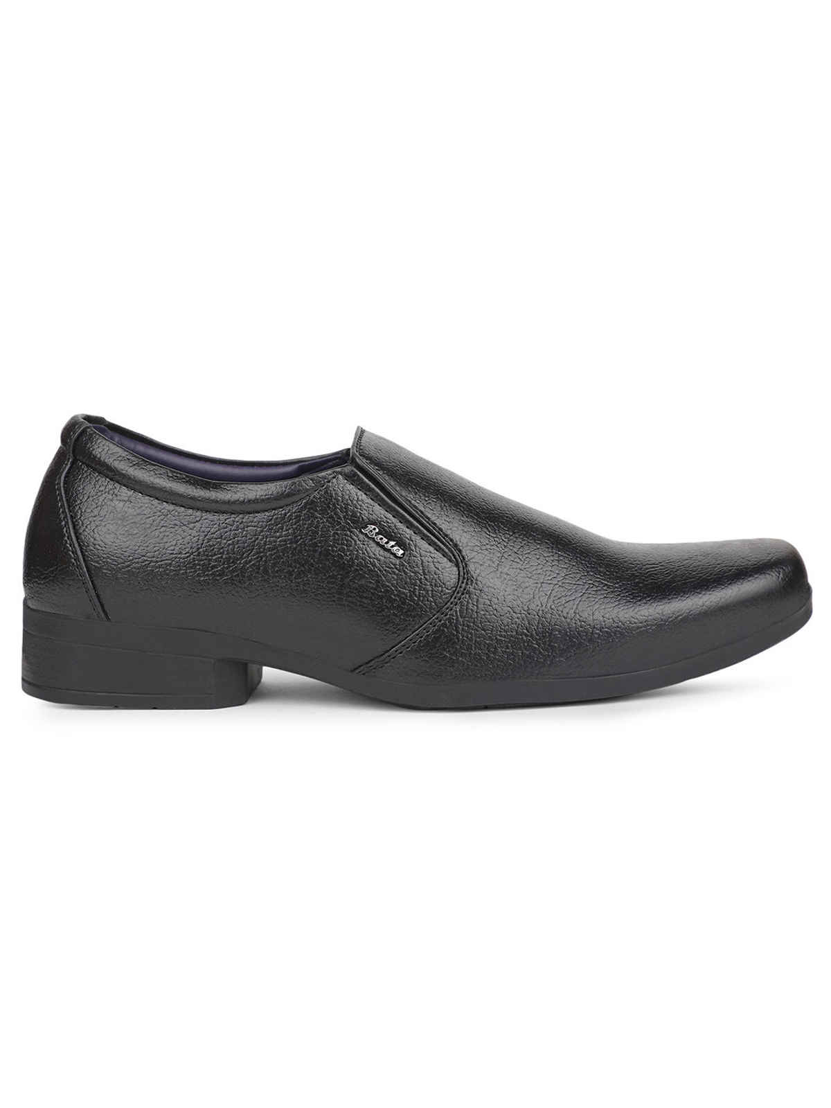 Bata Men's Slip-On Formal Shoes Boss-Victor | Black - UK 8