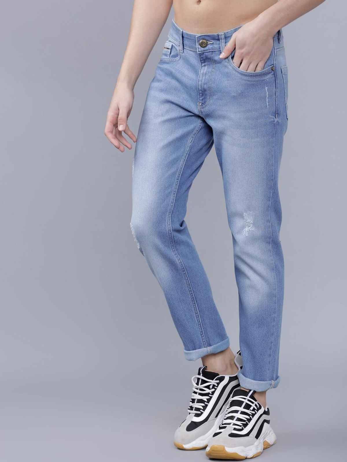 The Indian Garage Co Slim Fit Casual Jeans | Blue - 32