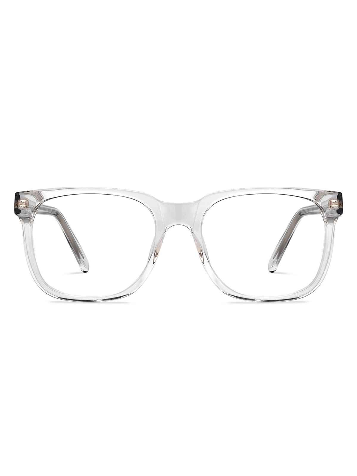 Lenskart Blu Blue Block Zero Power Screen Glasses | Full Rim | Square | White Transparent Pink